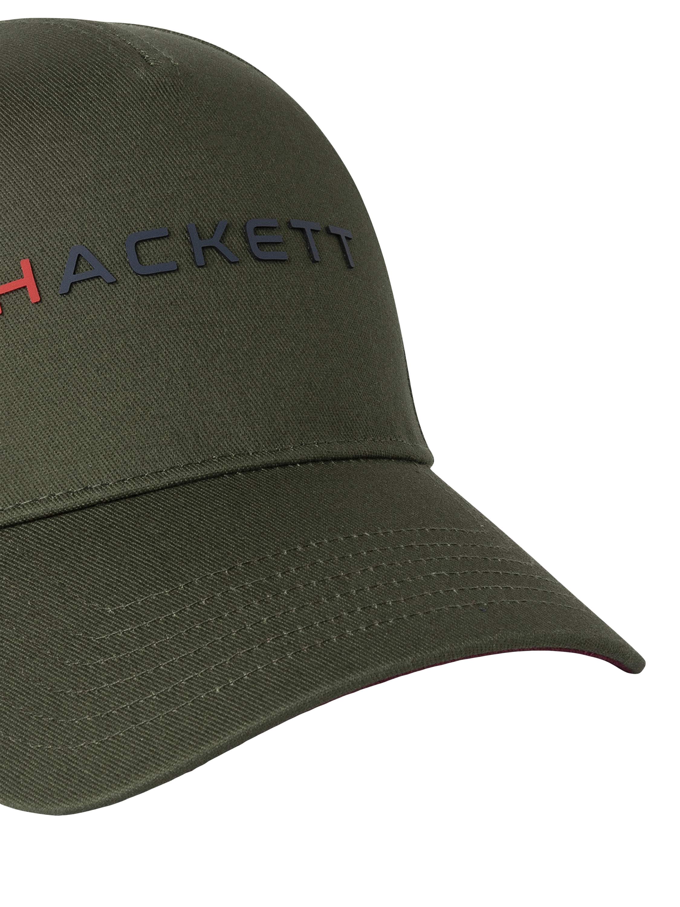 Product image 4 of 4, which shows Hackett London Sport Cotton Baseball Cap, Harvard Khaki Green, One Size