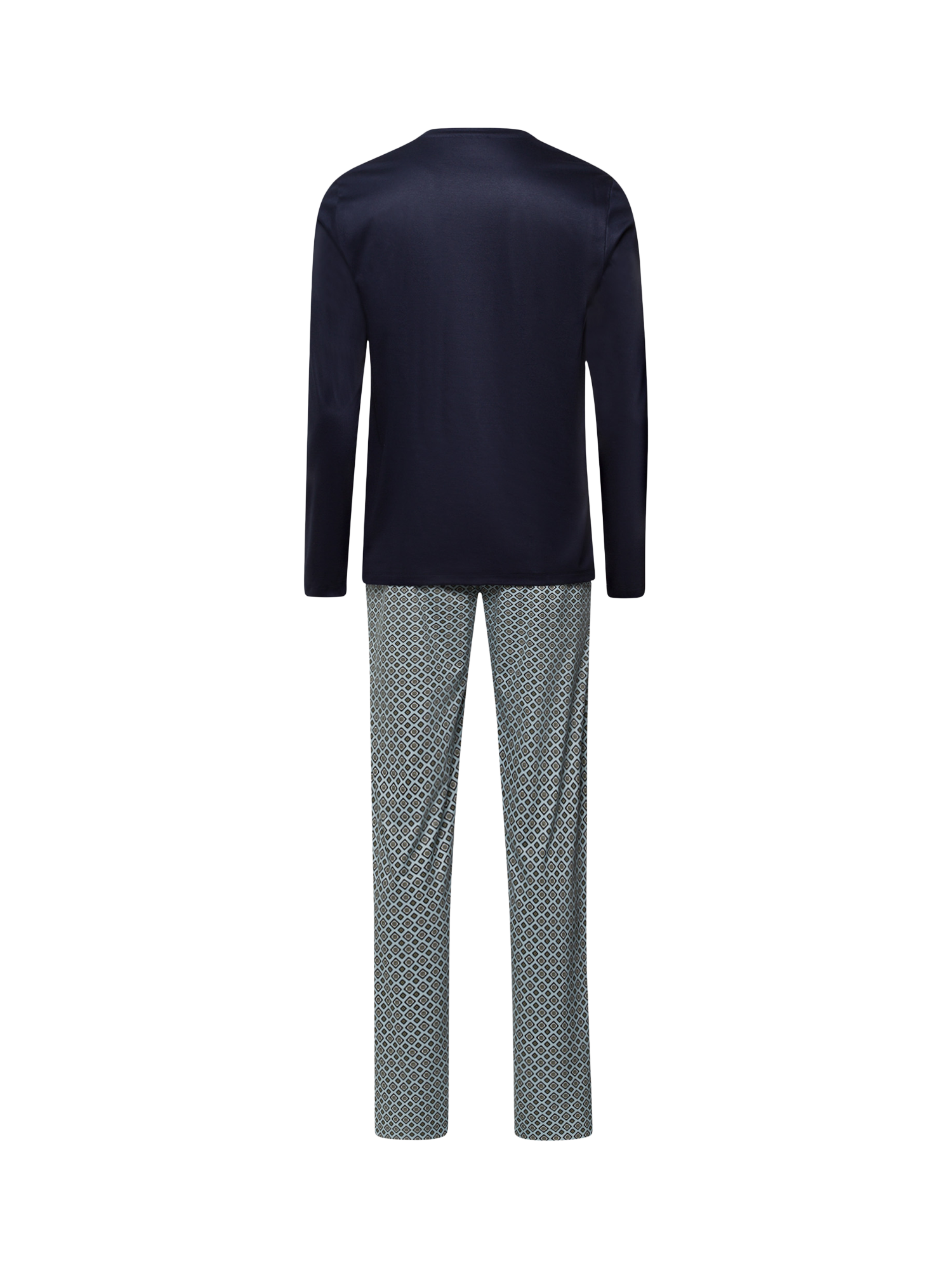 Product image 5 of 5, which shows Hanro Cotton Blend Geo Print Night & Day Pyjama Set, Grey Gems, S