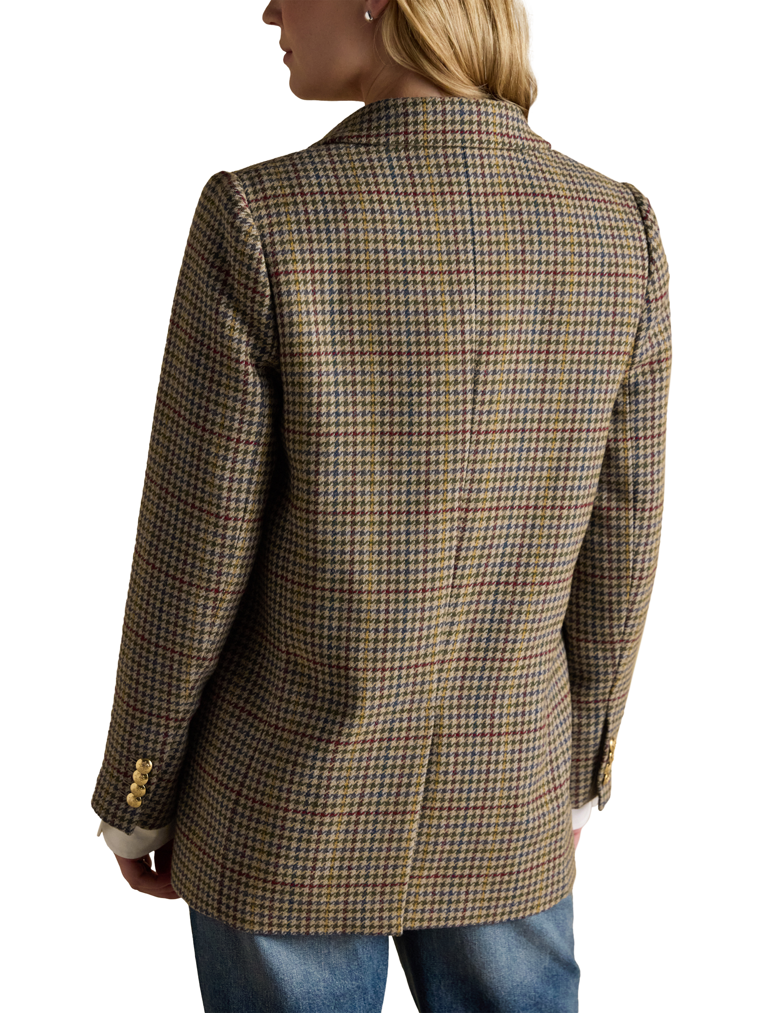 Product image 2 of 10, which shows Joules Elton Tweed Blazer, Brown, 6