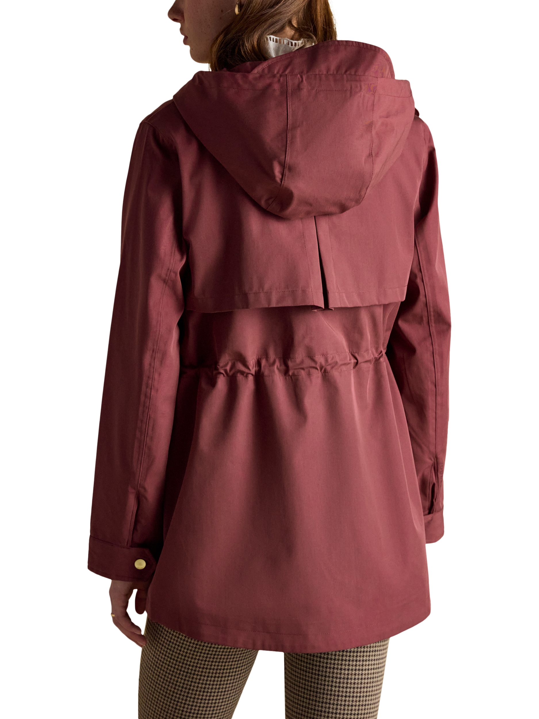 Product image 2 of 10, which shows Joules Portwell Waterproof Raincoat, Red, 6