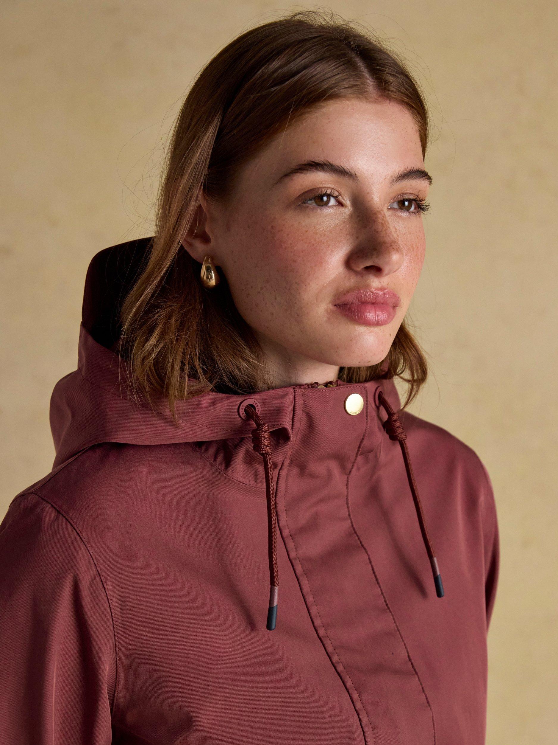 Product image 7 of 10, which shows Joules Portwell Waterproof Raincoat, Red, 6