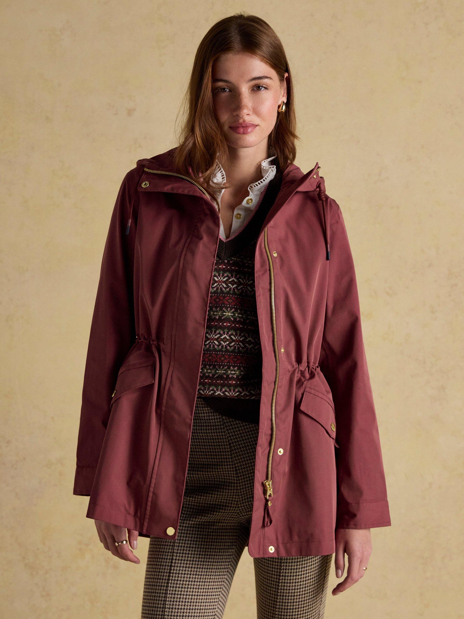 Product image 8 of 10, which shows Joules Portwell Waterproof Raincoat, Red, 6