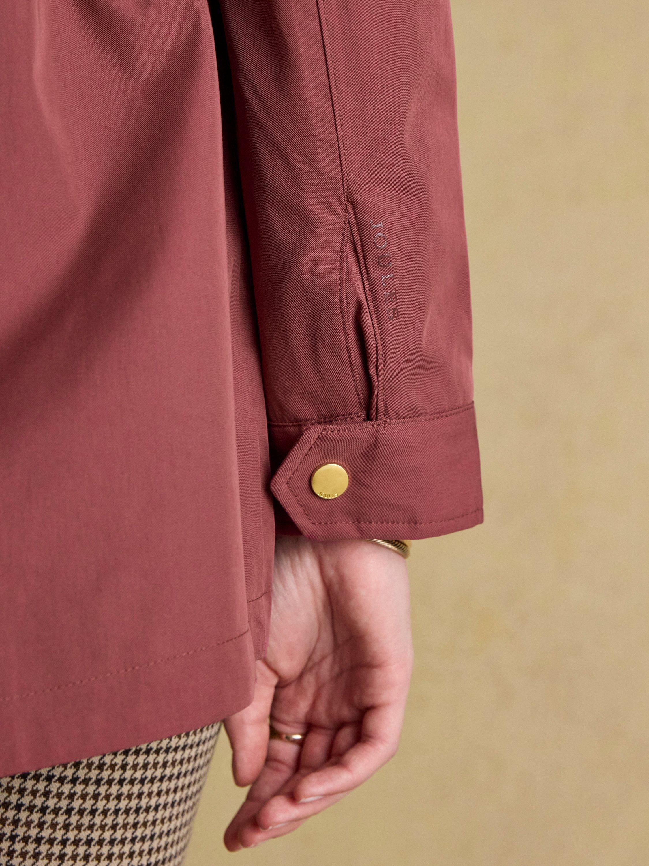 Product image 9 of 10, which shows Joules Portwell Waterproof Raincoat, Red, 6