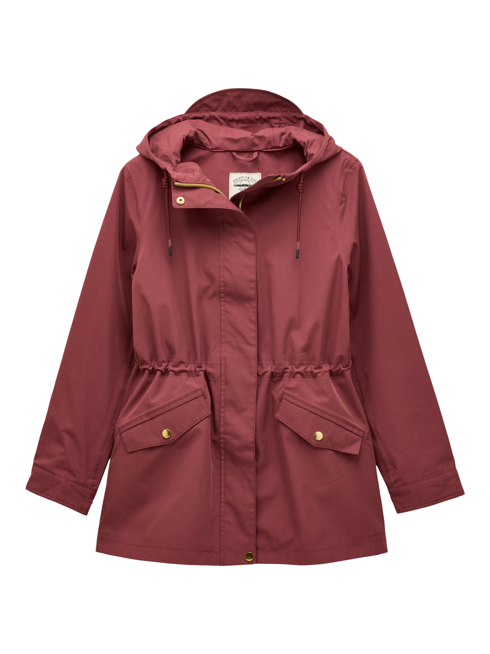 Product image 10 of 10, which shows Joules Portwell Waterproof Raincoat, Red, 6