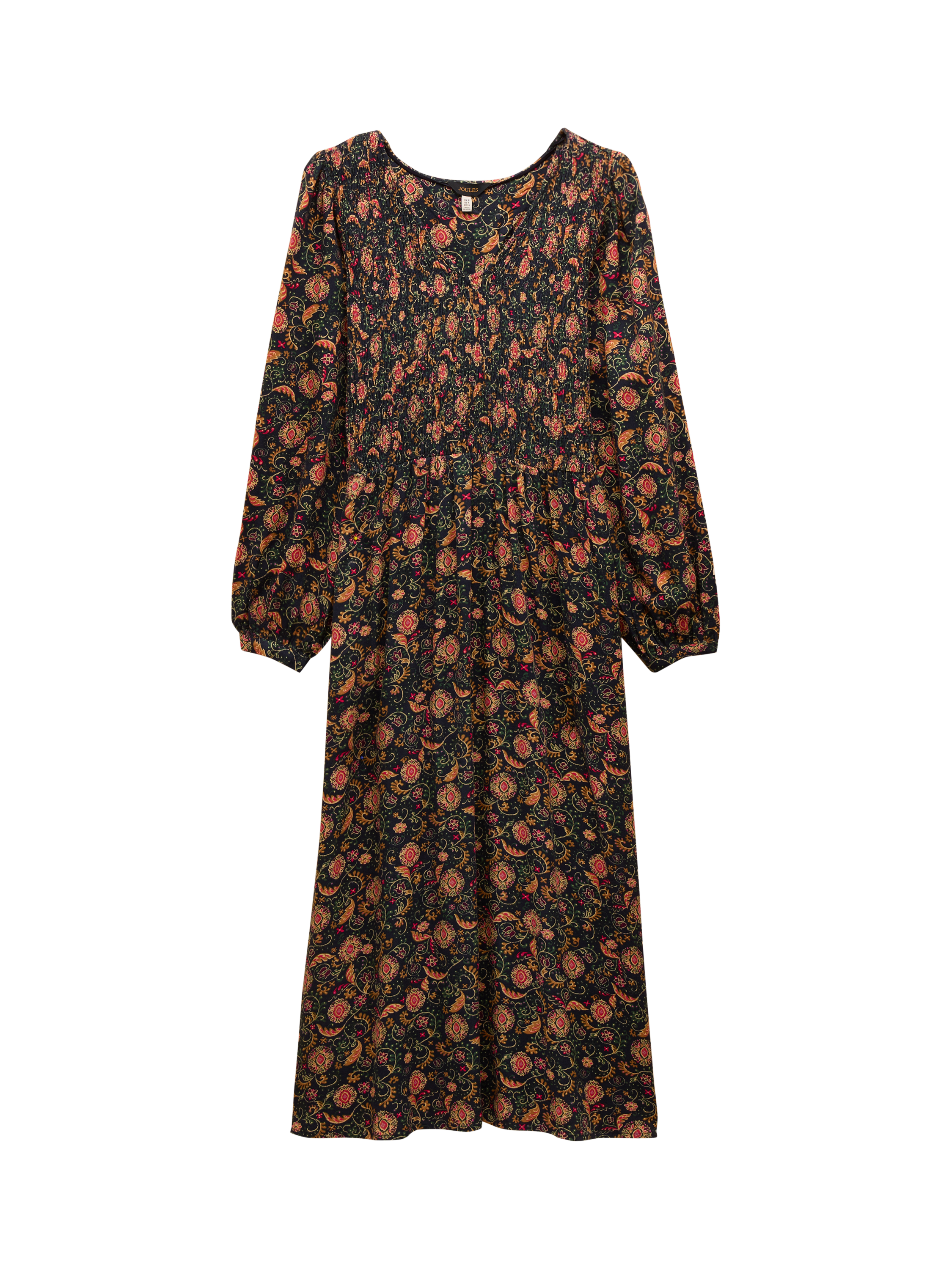 Product image 7 of 7, which shows Joules Floral Dress, Navy/Multi, 6
