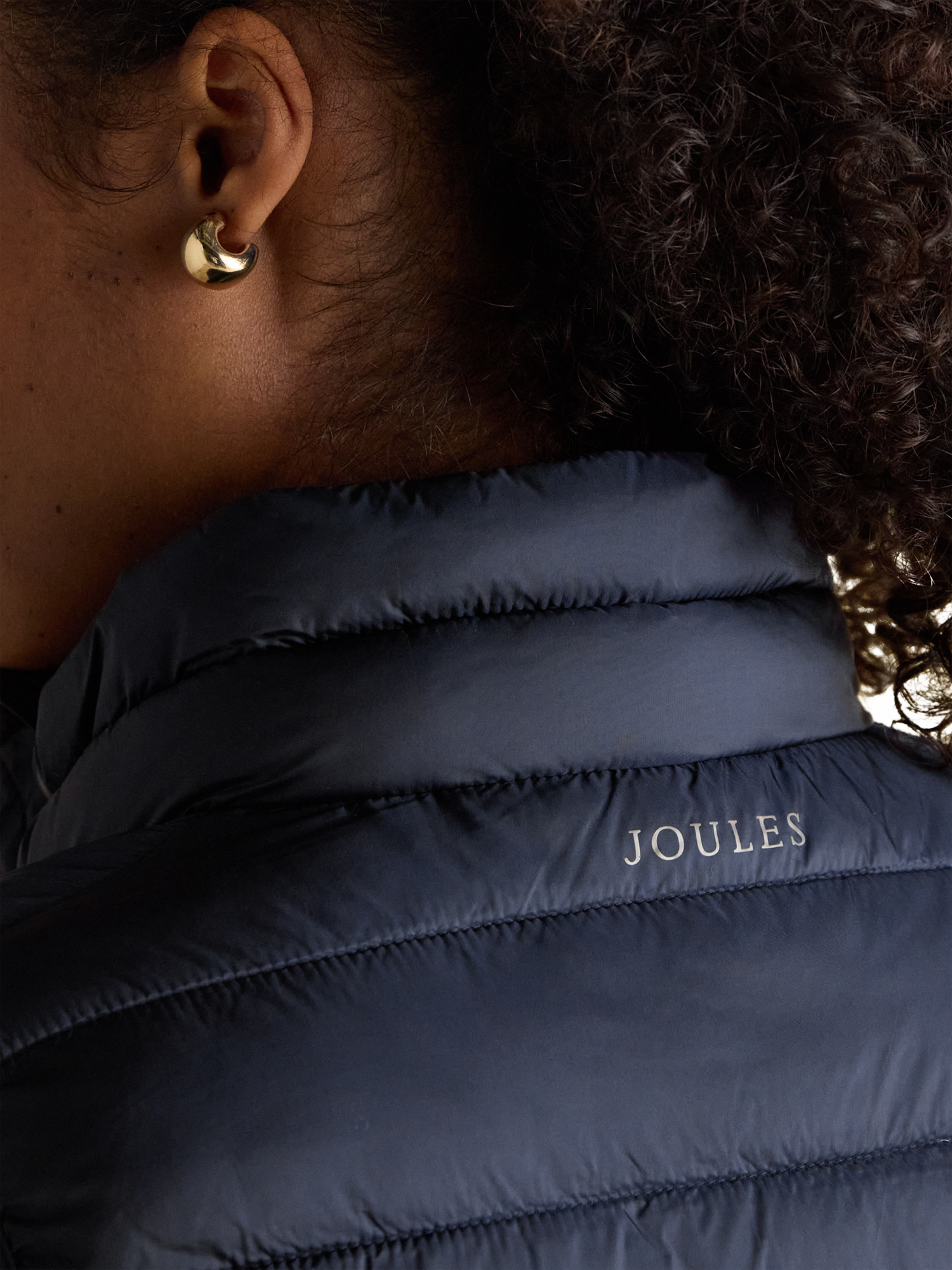 Product image 3 of 8, which shows Joules Showerproof Gilet, Navy, 6