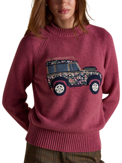 Joules Jeep Crew Neck Jumper, Pink, Pink