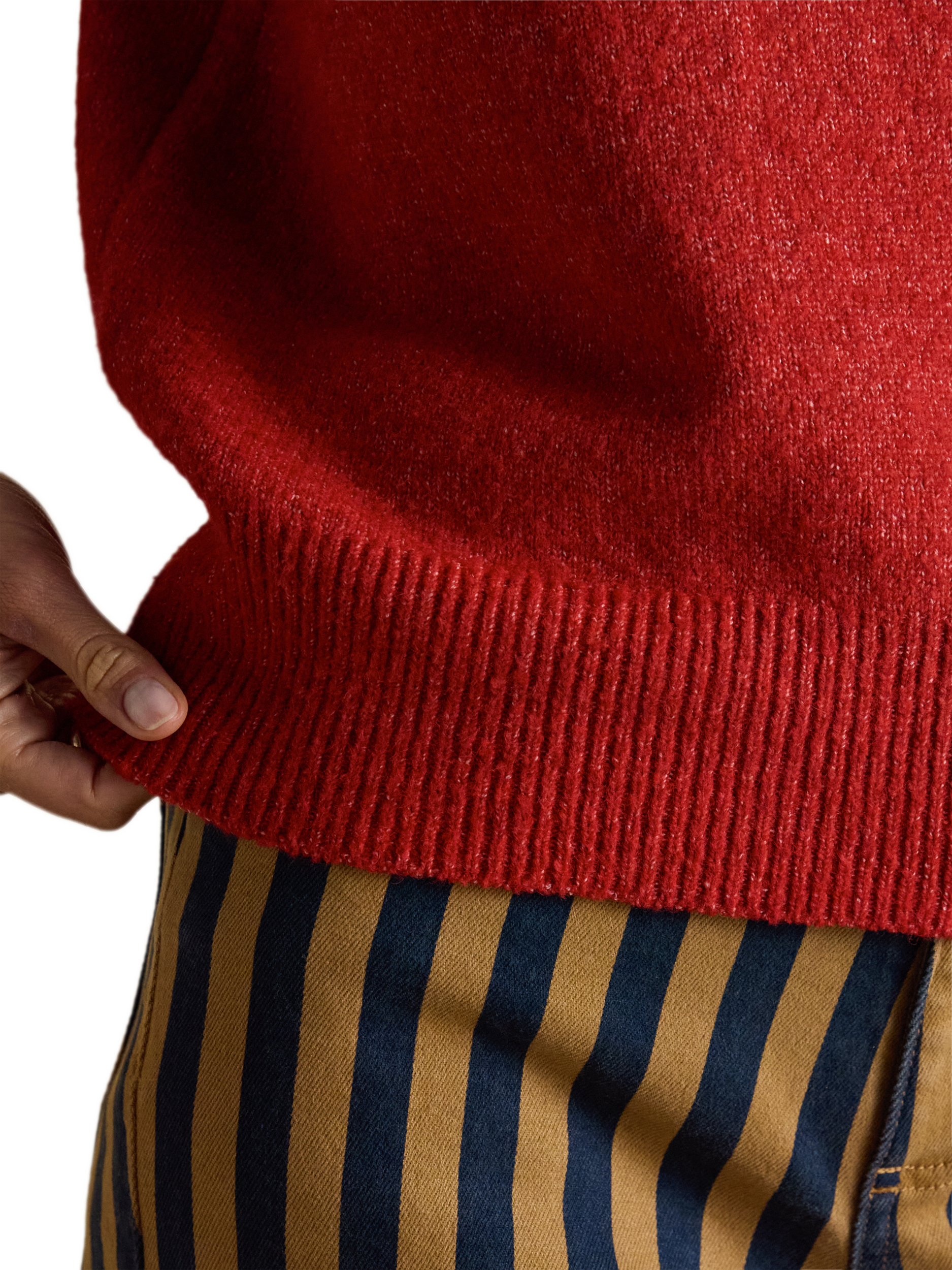 Product image 3 of 9, which shows Joules Holly Knitted Tank Top, Red, XL