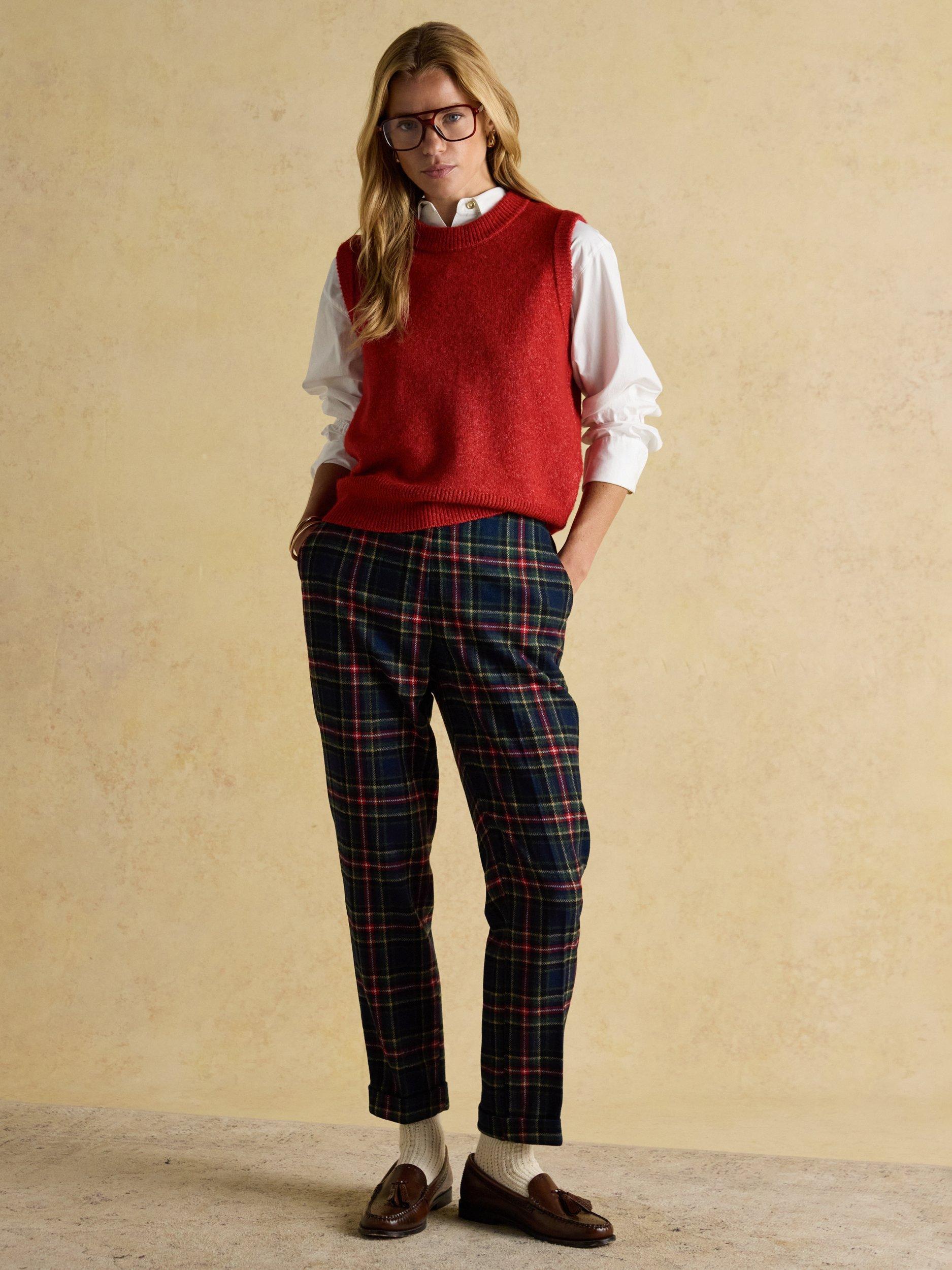 Product image 8 of 9, which shows Joules Holly Knitted Tank Top, Red, XL