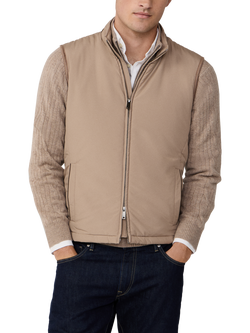 Hackett London Tailored Waistcoat, Putty Beige