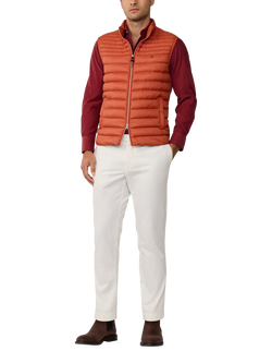 Hackett London Tailored Waistcoat - view 2, Burnt Orange