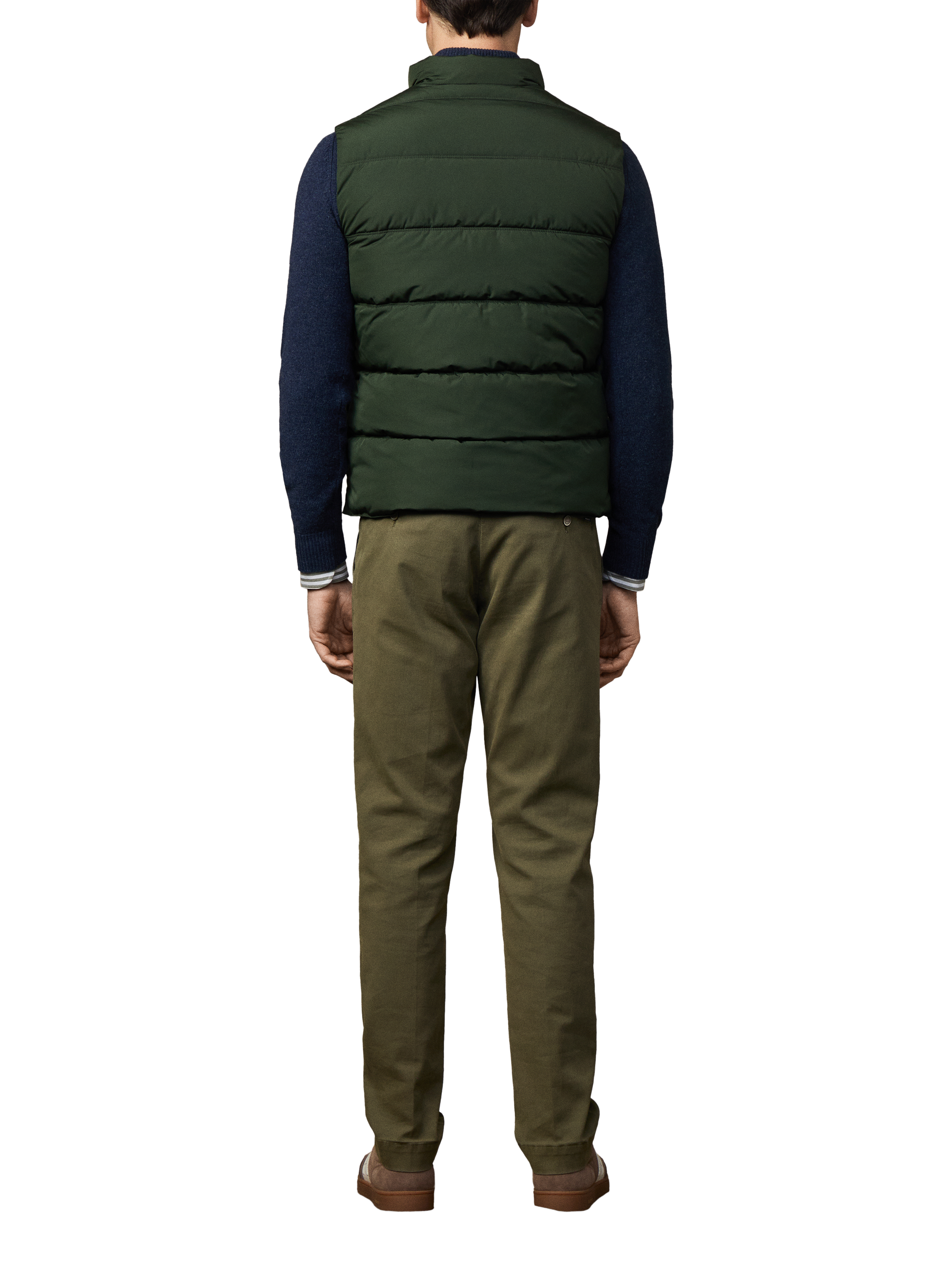 Product image 3 of 5, which shows Hackett London Heritage Padded Gilet, Duck Green, XXL