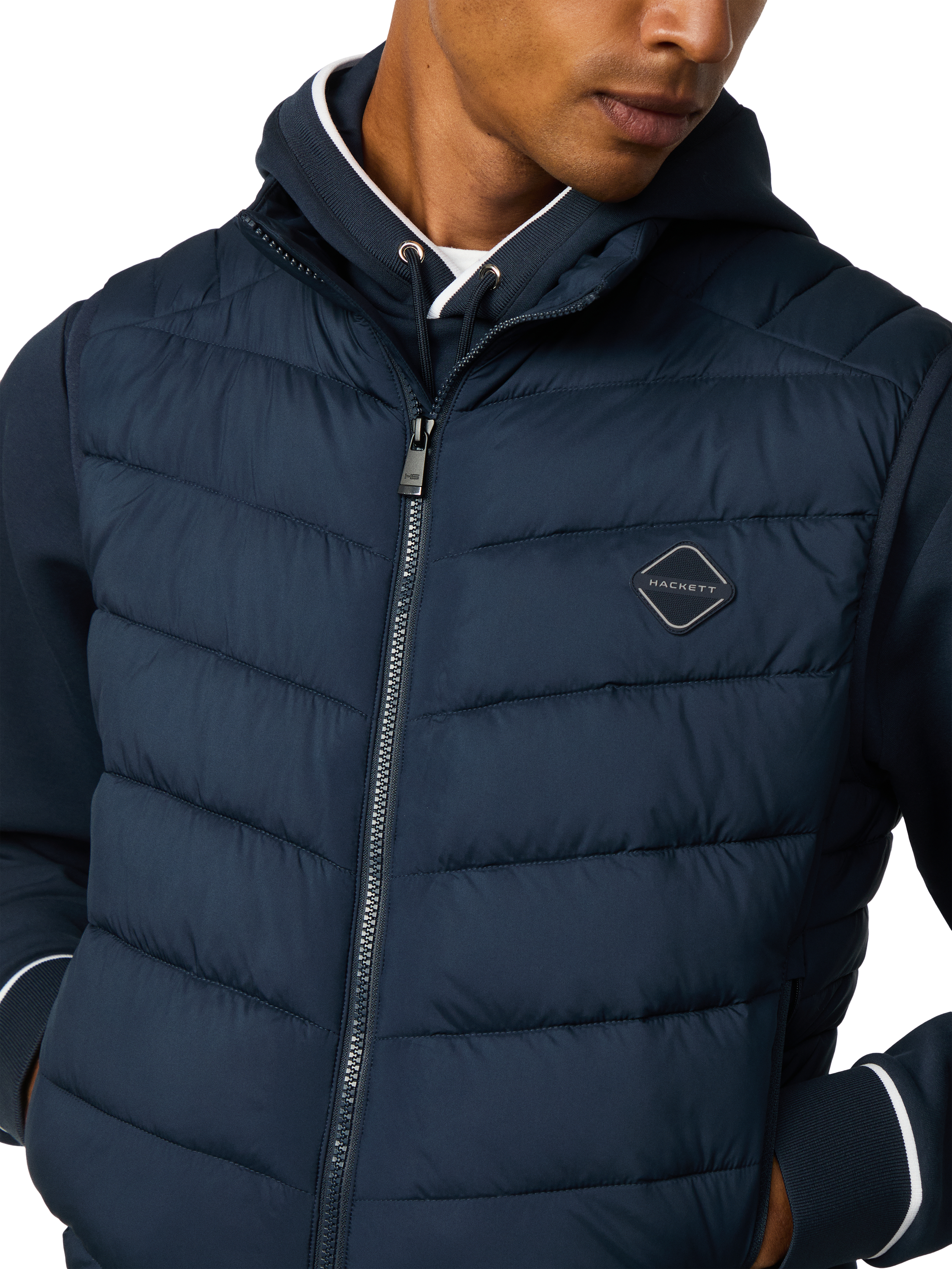 Product image 2 of 6, which shows Hackett London Sport Gilet, Navy, XXL