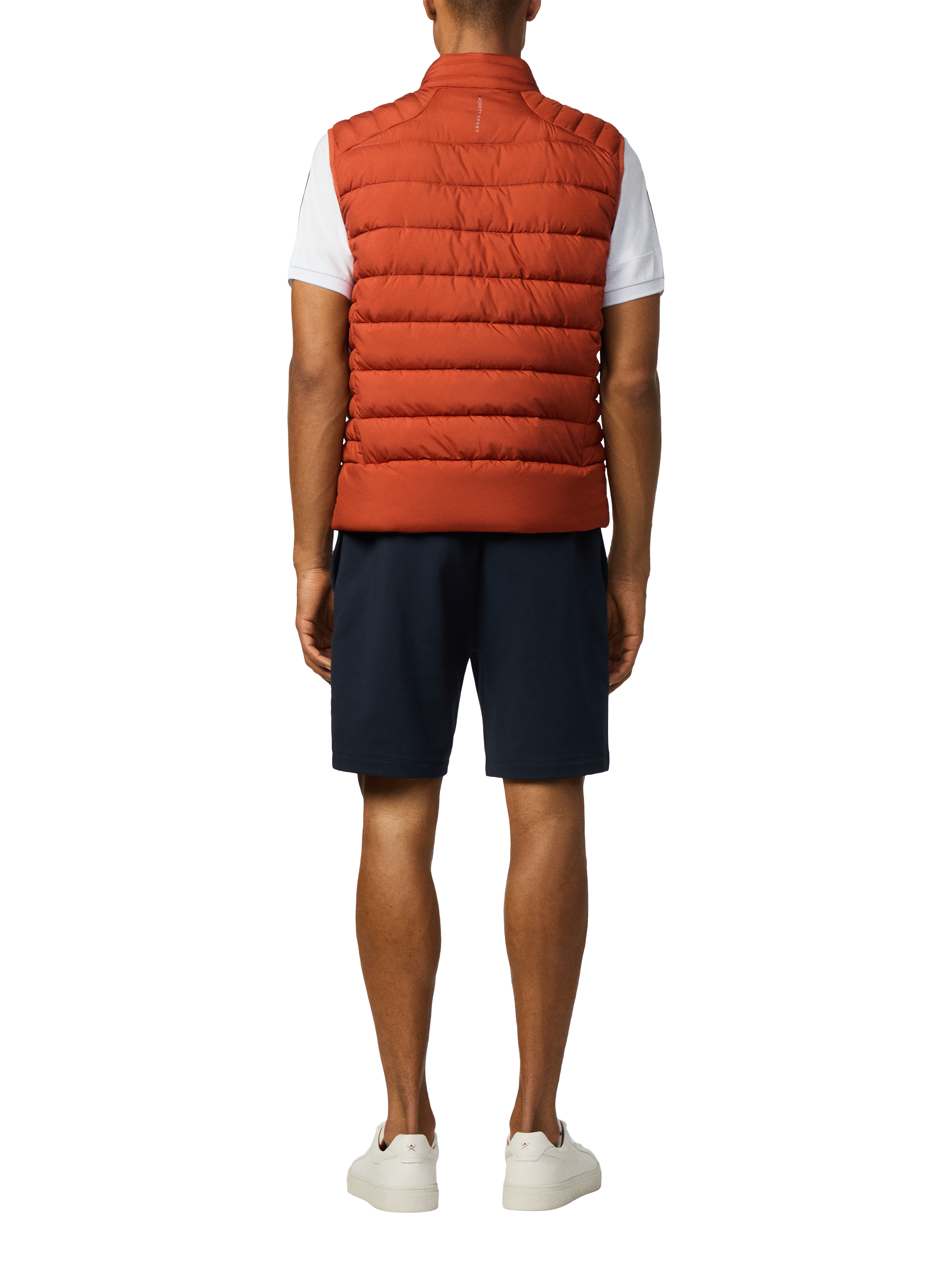 Product image 3 of 5, which shows Hackett London Lightweight Padded Gilet, Terracotta Brown, XXL