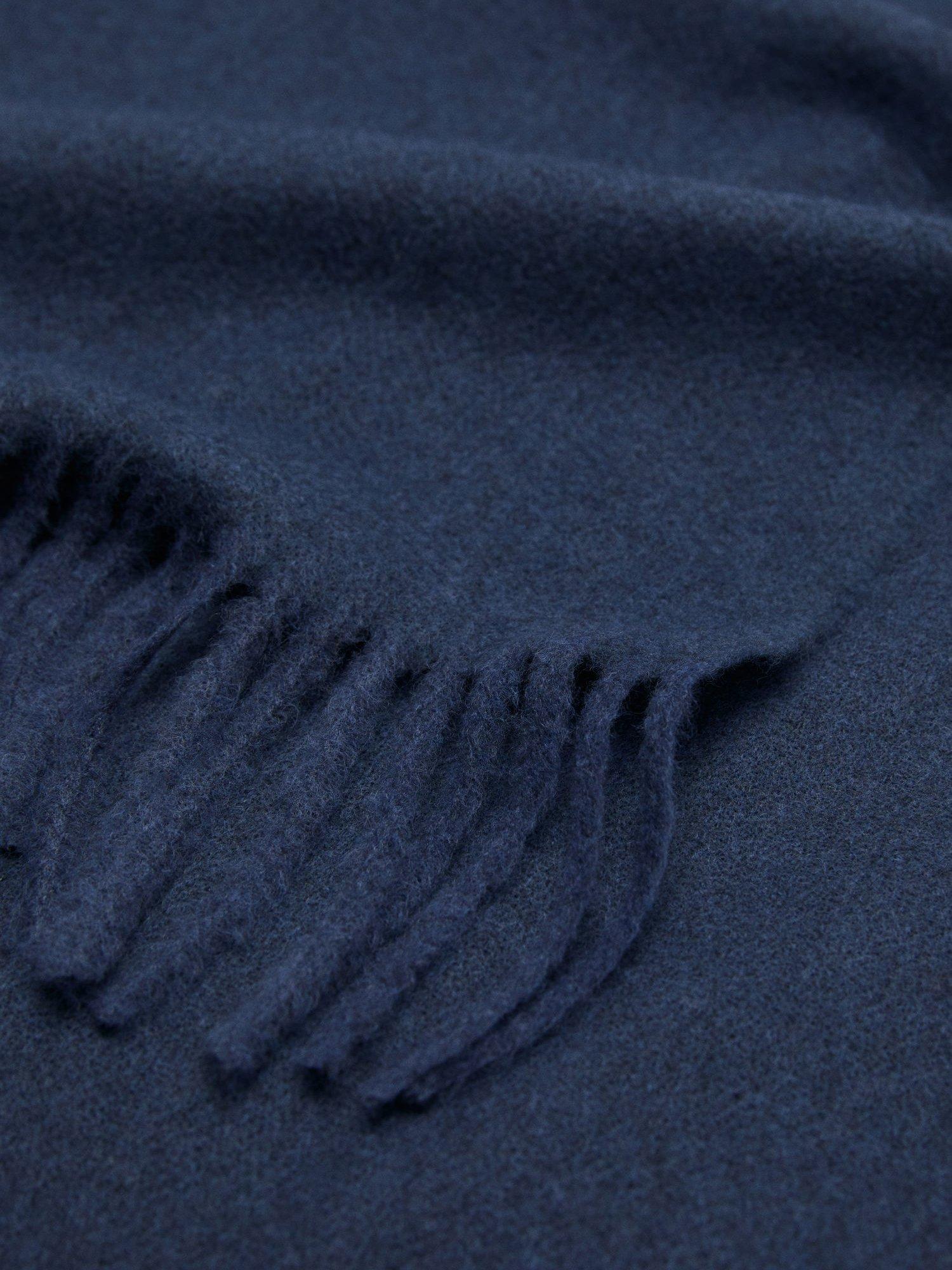 Product image 2 of 2, which shows Mango Sweet Fringed Scarf, Medium Blue, One Size