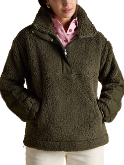 Joules Half Zip Fleece Top, Khaki, Khaki