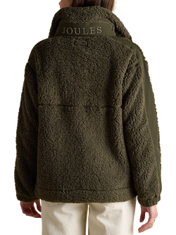 Joules Half Zip Fleece Top, Khaki - view 2, Khaki