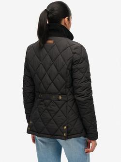 Superdry Corduroy Trimmed Liner Jacket, Army Khaki - view 2, Black