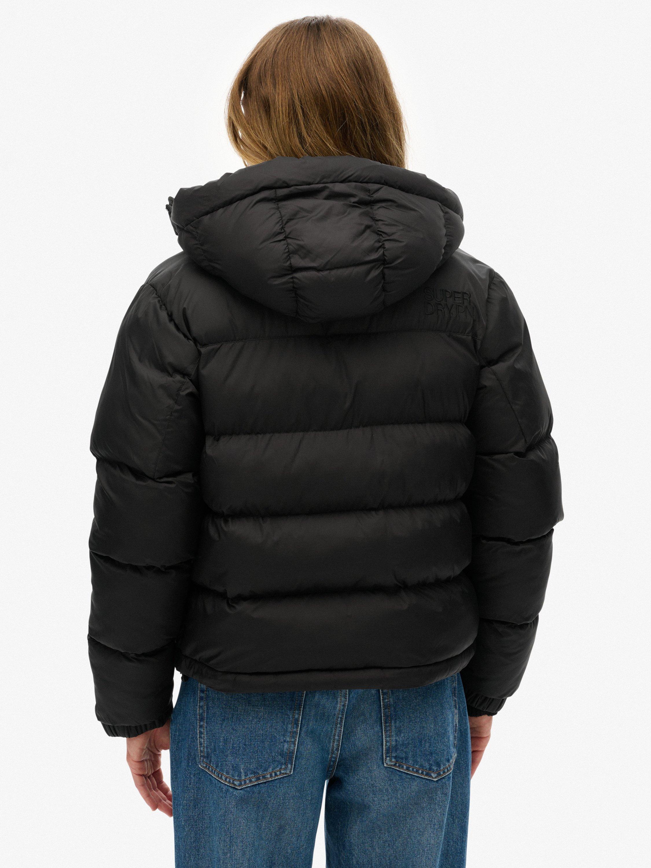 Product image 2 of 7, which shows Superdry Hooded 5 Baffle Puffer Jacket, Black, 12