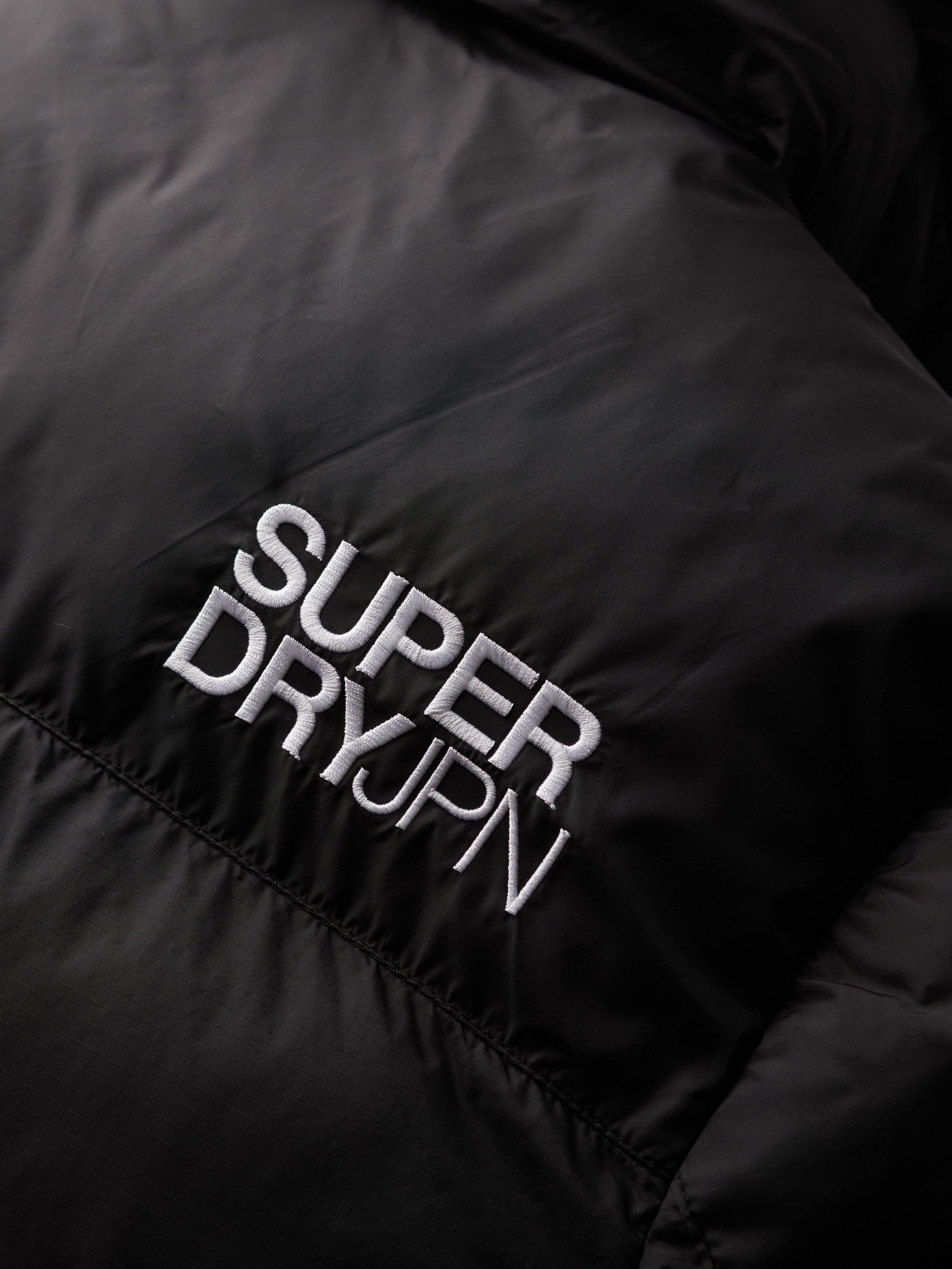 Product image 7 of 7, which shows Superdry Hooded 5 Baffle Puffer Jacket, Black, 12