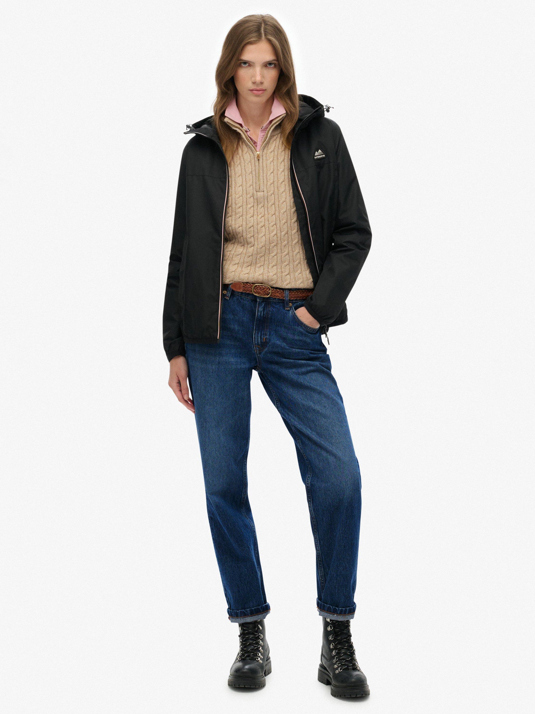 Product image 5 of 6, which shows Superdry Essential Tri Windbreaker Jacket, Black, 14