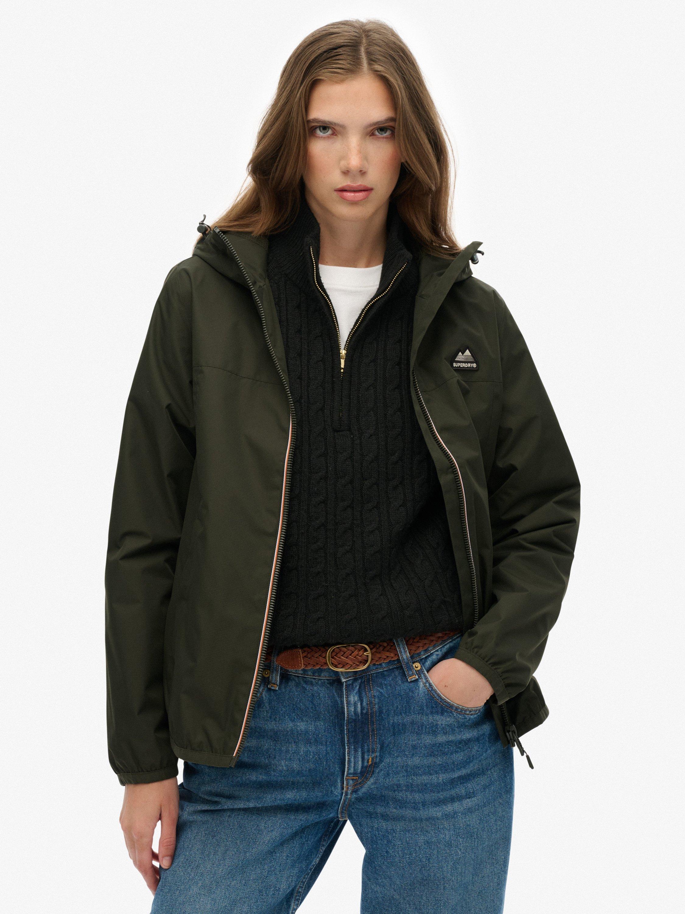 Product image 1 of 6, which shows Superdry Essential Tri Windbreaker Jacket, Olive Green, 6