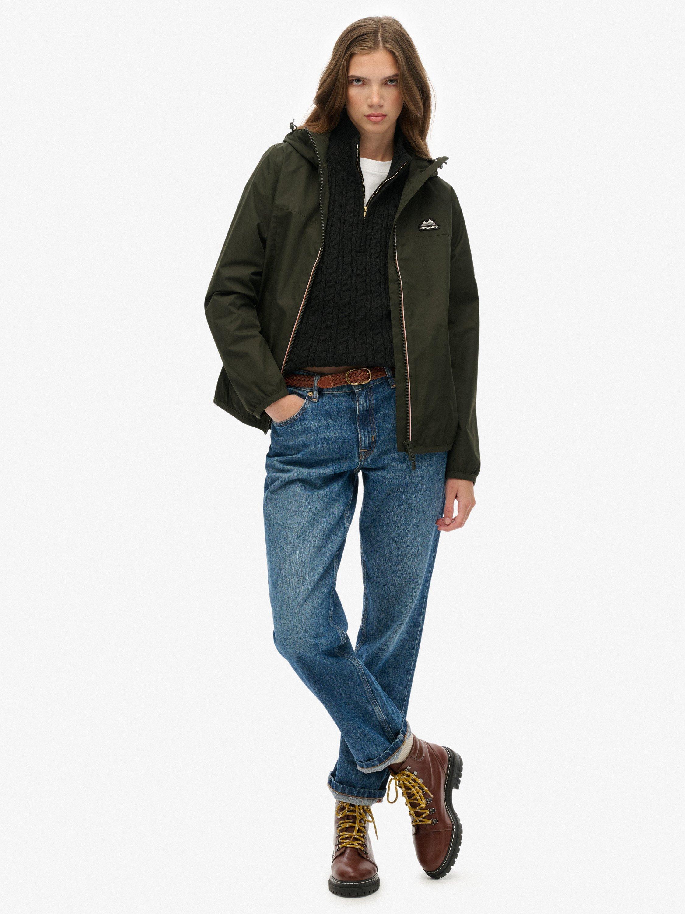 Product image 5 of 6, which shows Superdry Essential Tri Windbreaker Jacket, Olive Green, 6