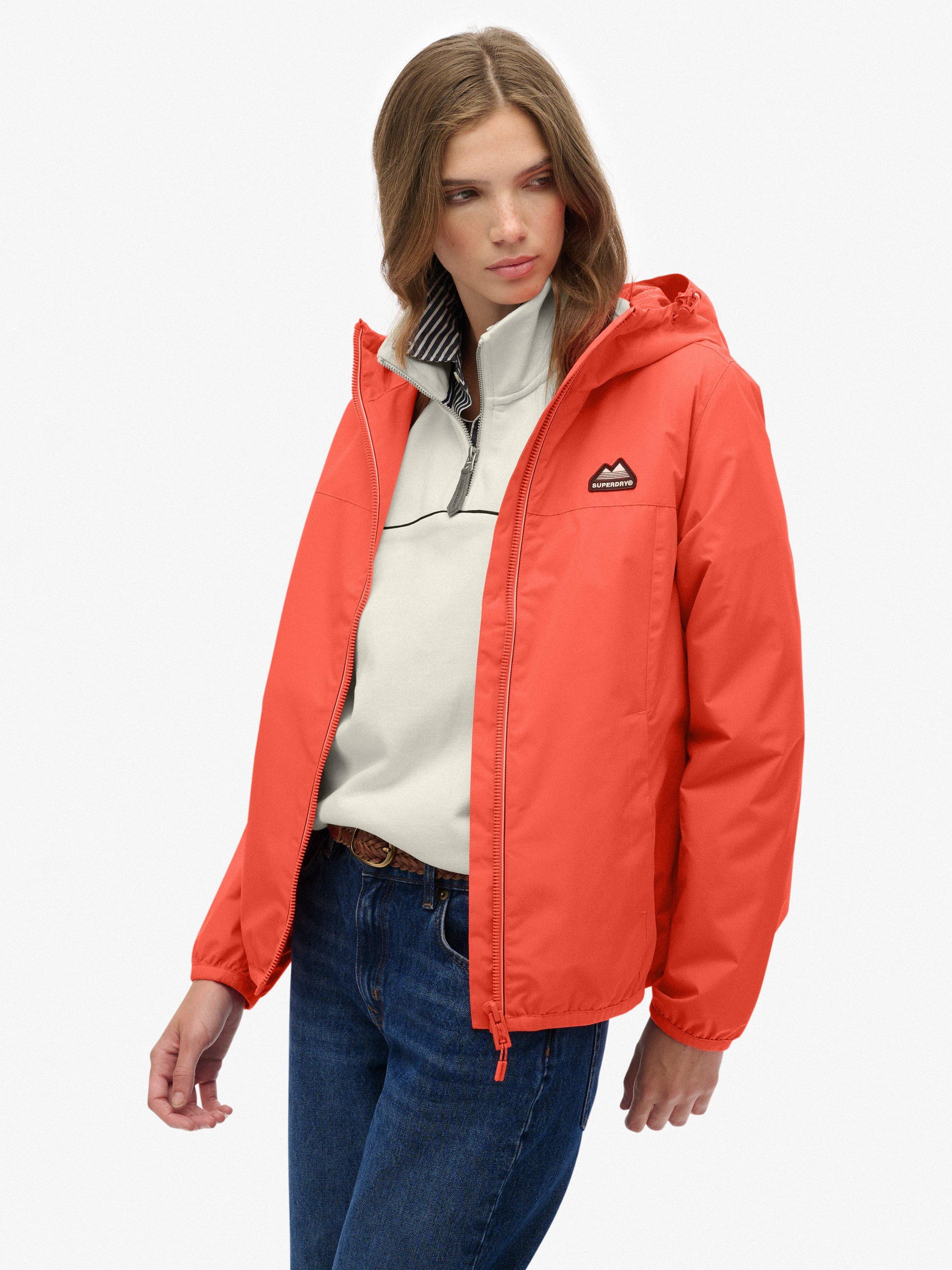 Product image 6 of 6, which shows Superdry Essential Tri Windbreaker Jacket, Hot Coral, 16