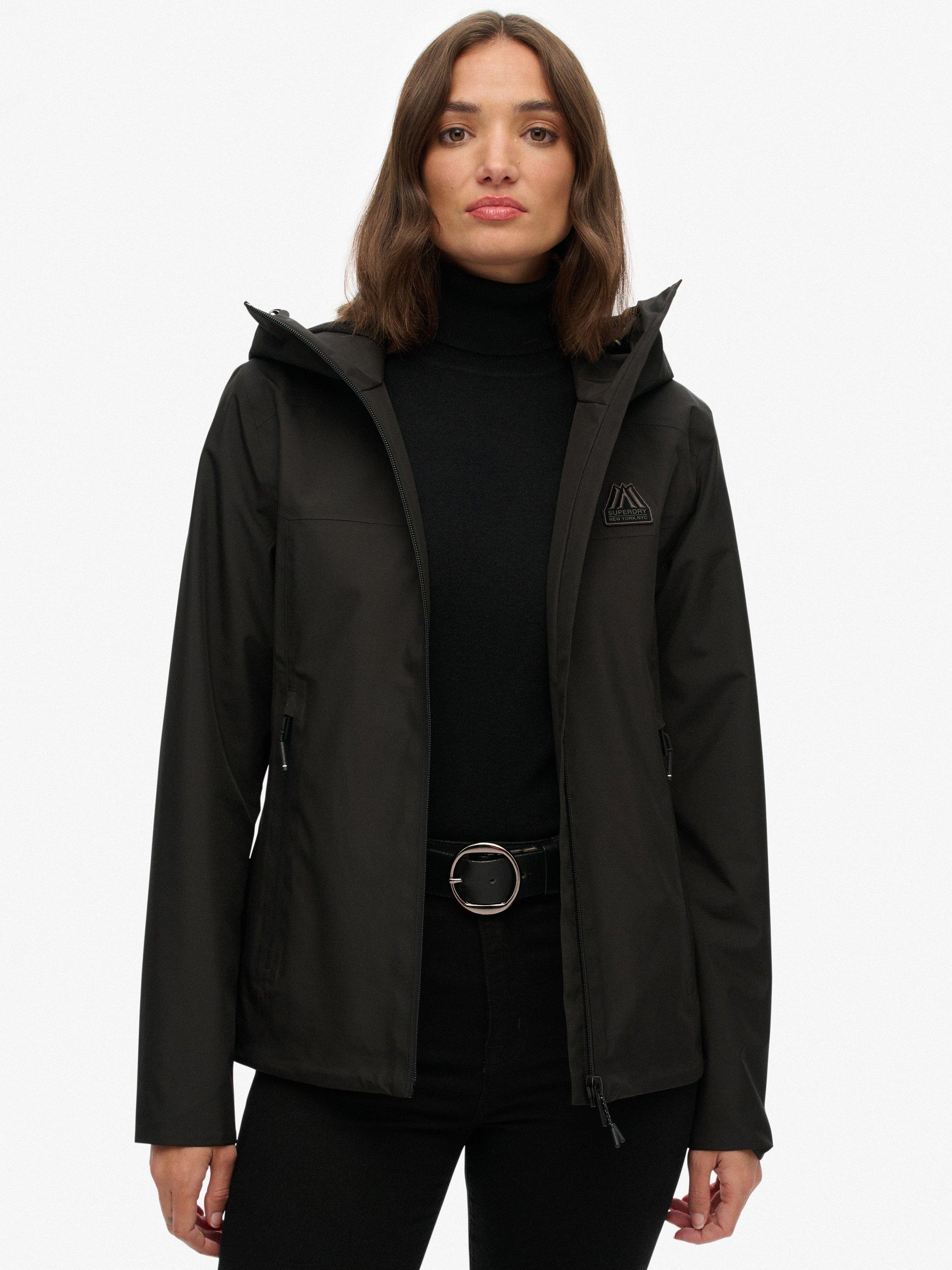 Product image 1 of 6, which shows Superdry Waterproof Shell Jacket, Black, 6