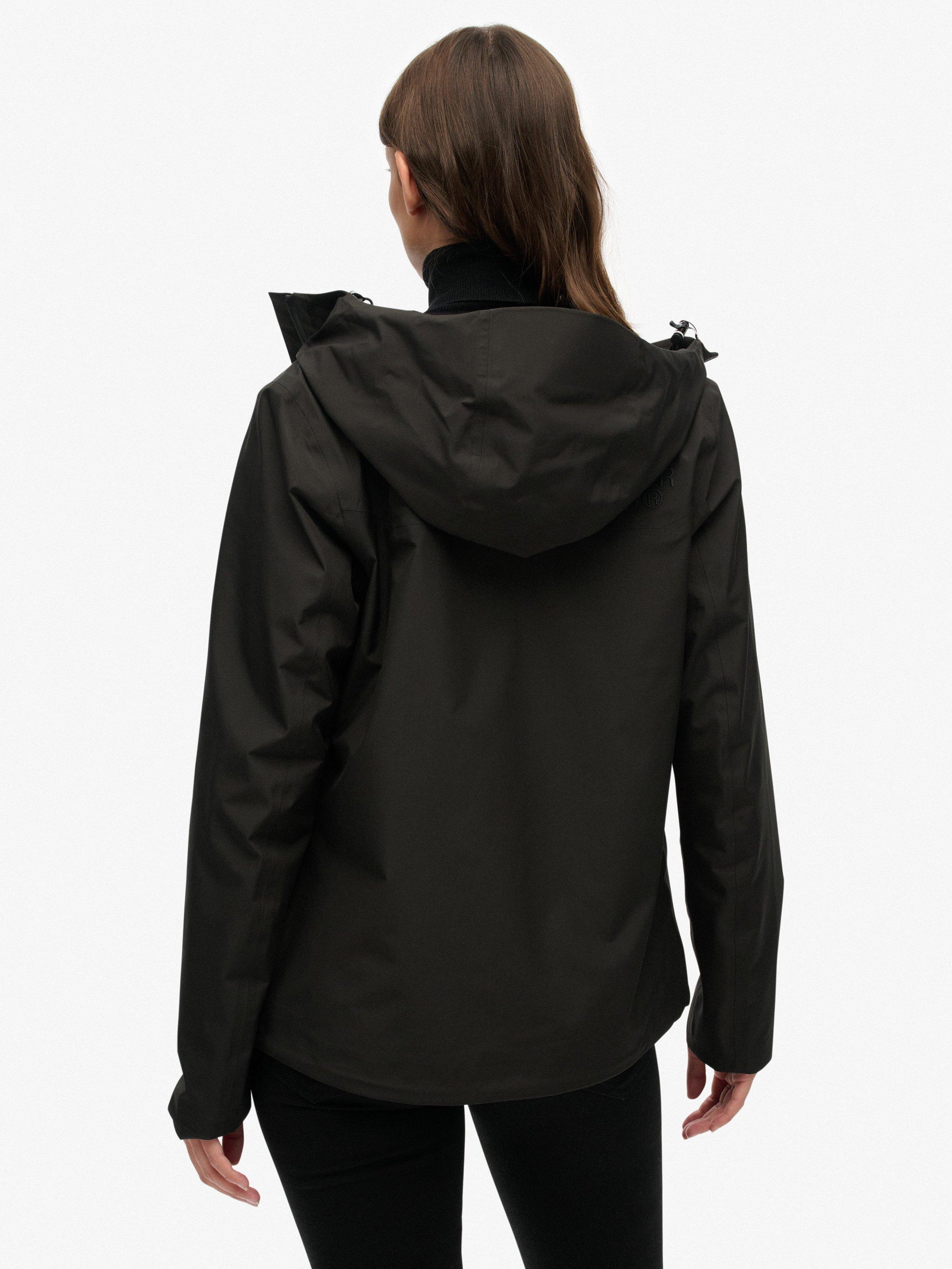 Product image 2 of 6, which shows Superdry Waterproof Shell Jacket, Black, 6