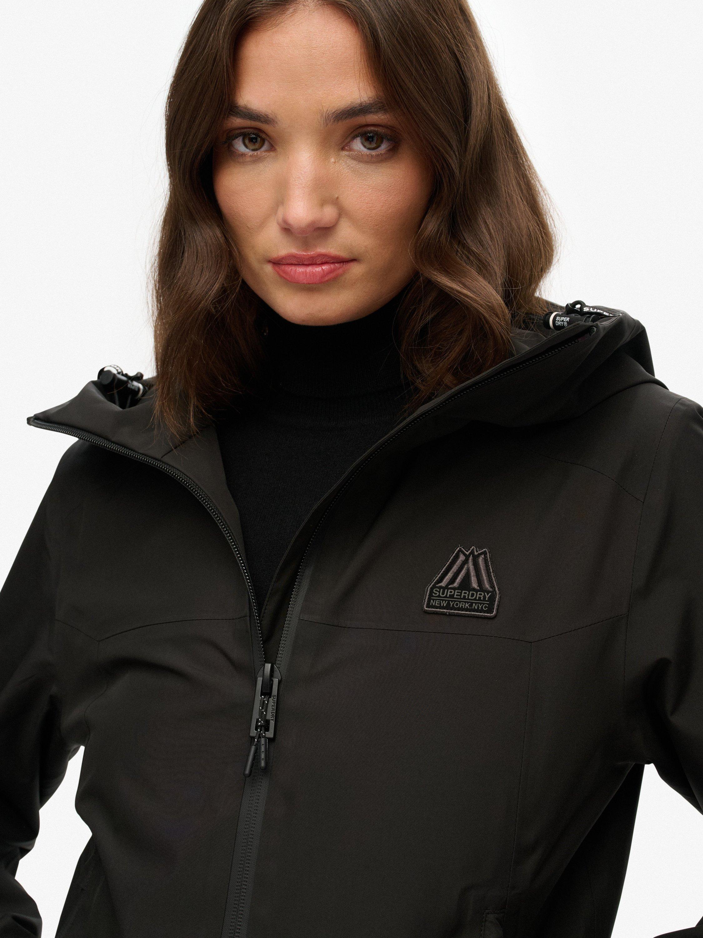Product image 3 of 6, which shows Superdry Waterproof Shell Jacket, Black, 6