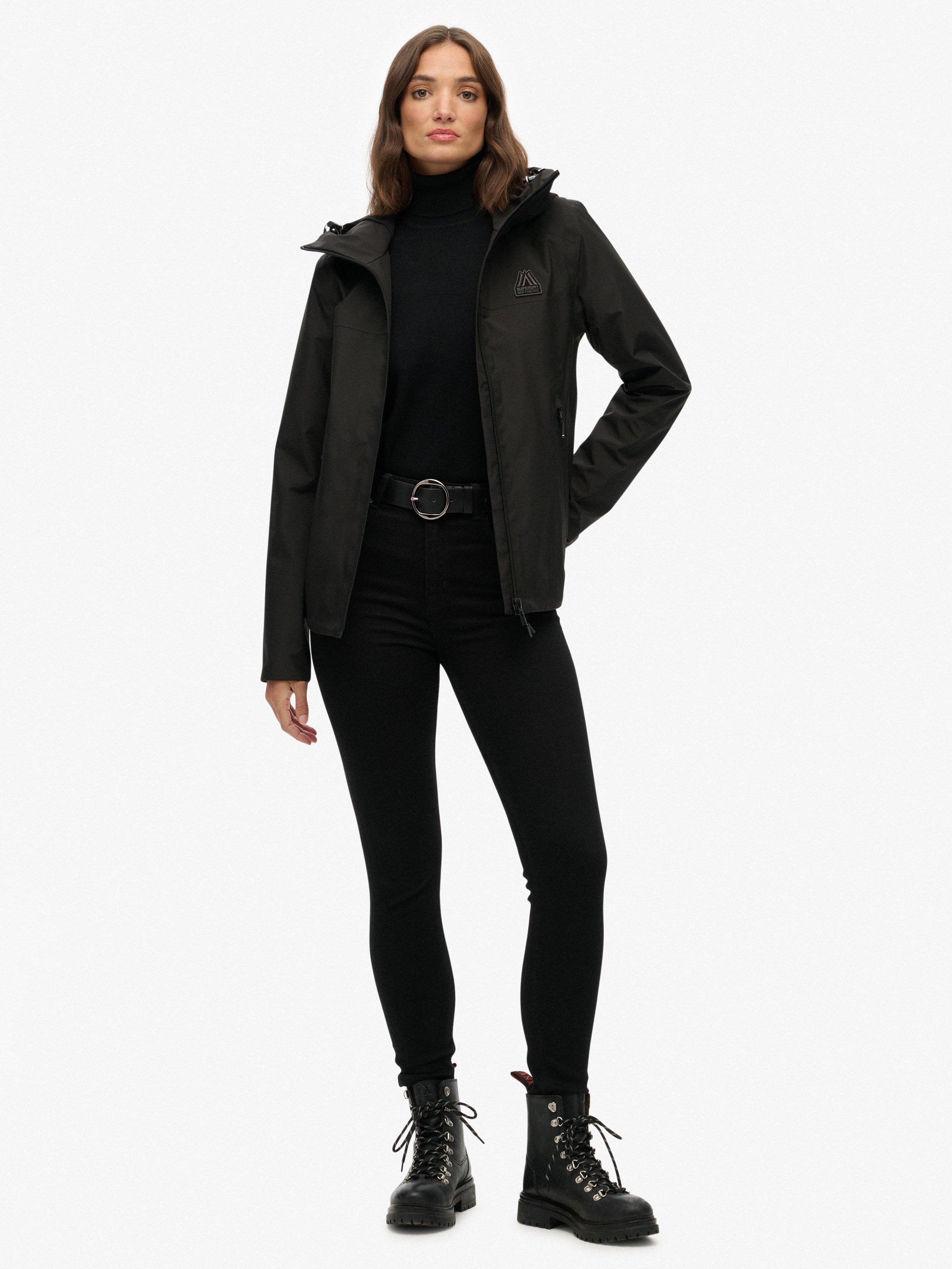 Product image 5 of 6, which shows Superdry Waterproof Shell Jacket, Black, 6