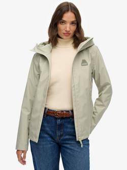 Superdry Waterproof Shell Jacket, Dusty Sage, Dusty Sage