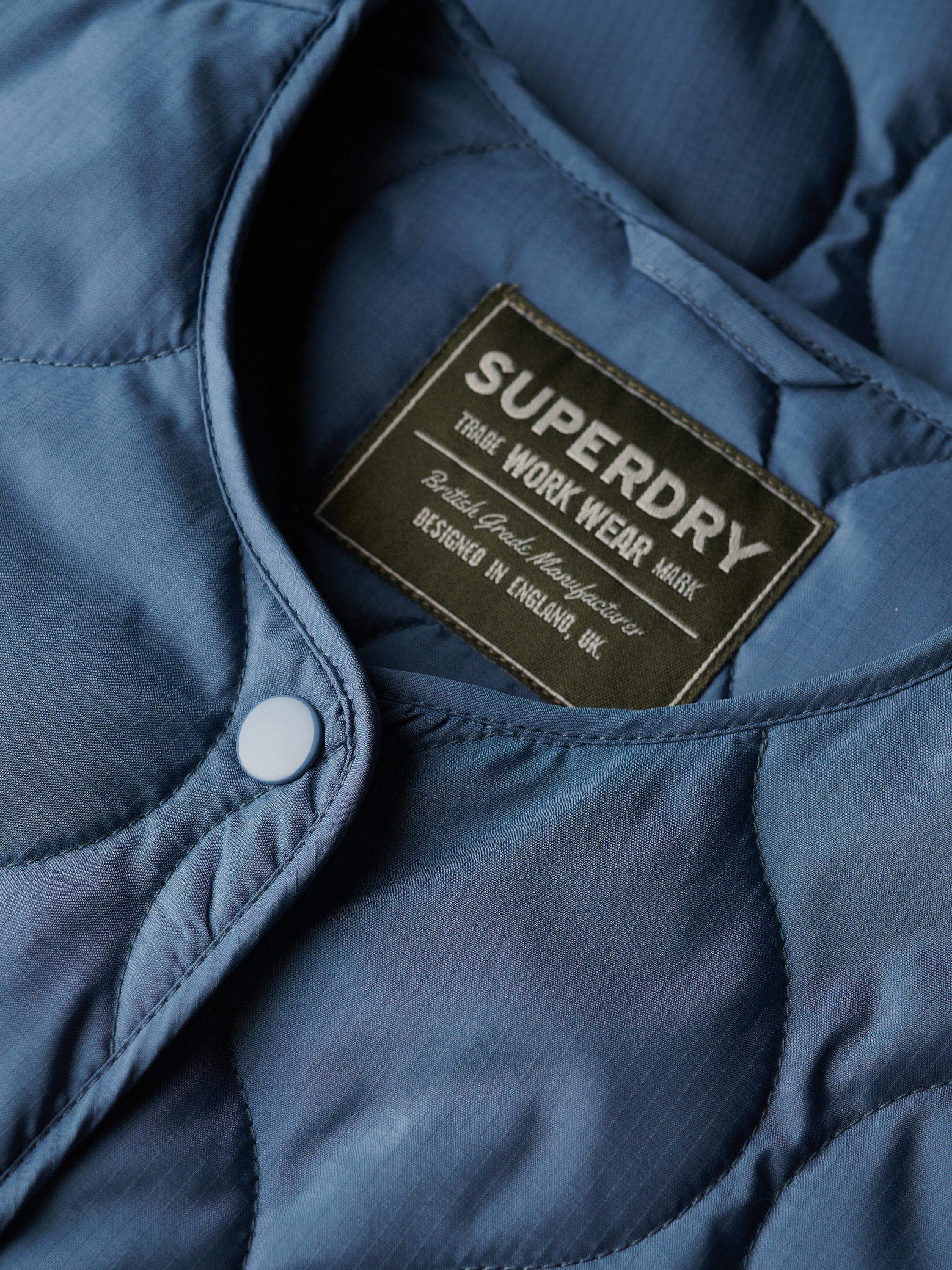 Product image 7 of 7, which shows Superdry Quilted Lite Liner Jacket, Dry Slate Blue, 8