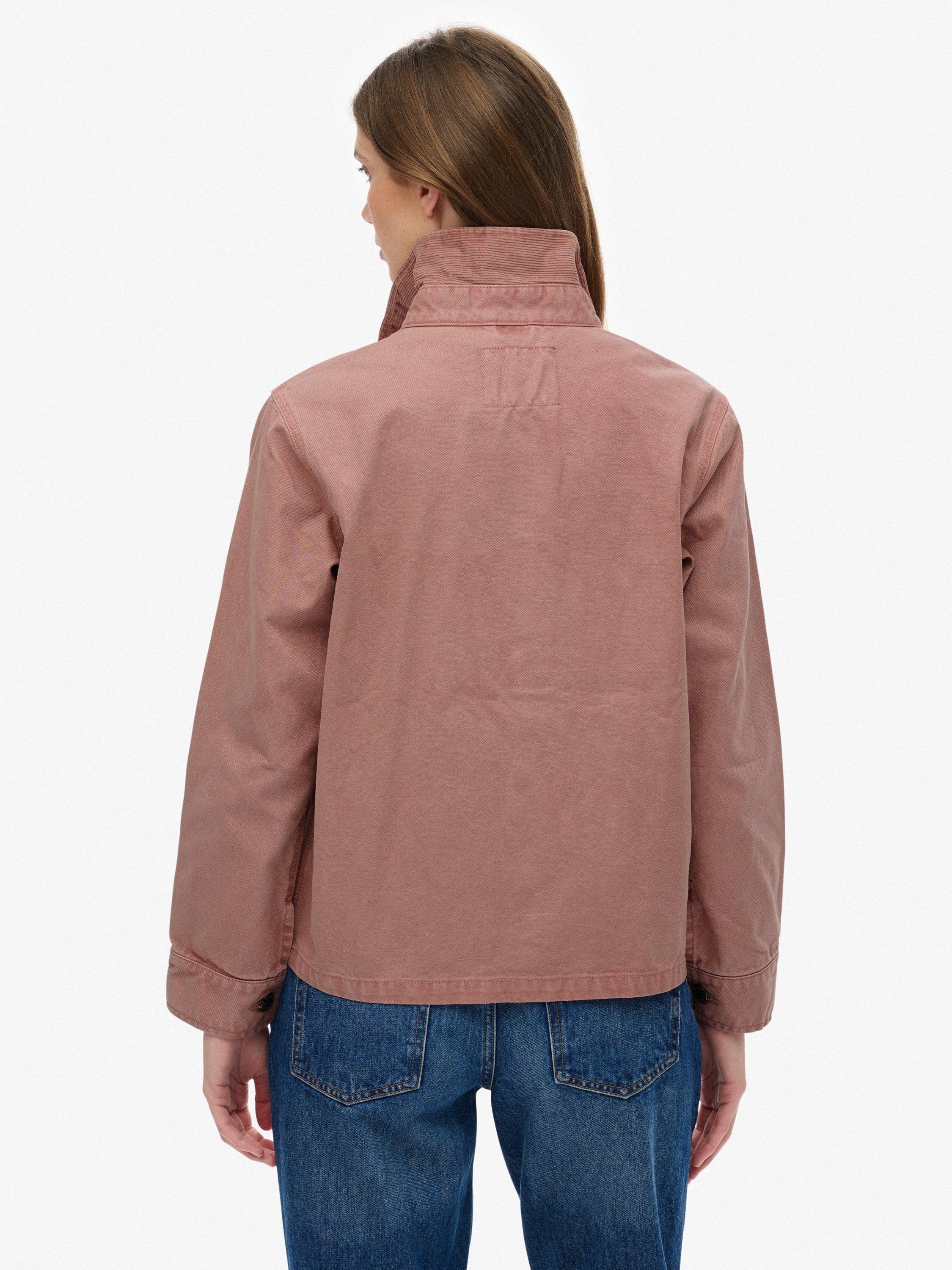 Product image 2 of 7, which shows Superdry Utility Chore Jacket, Ash Rose, 10