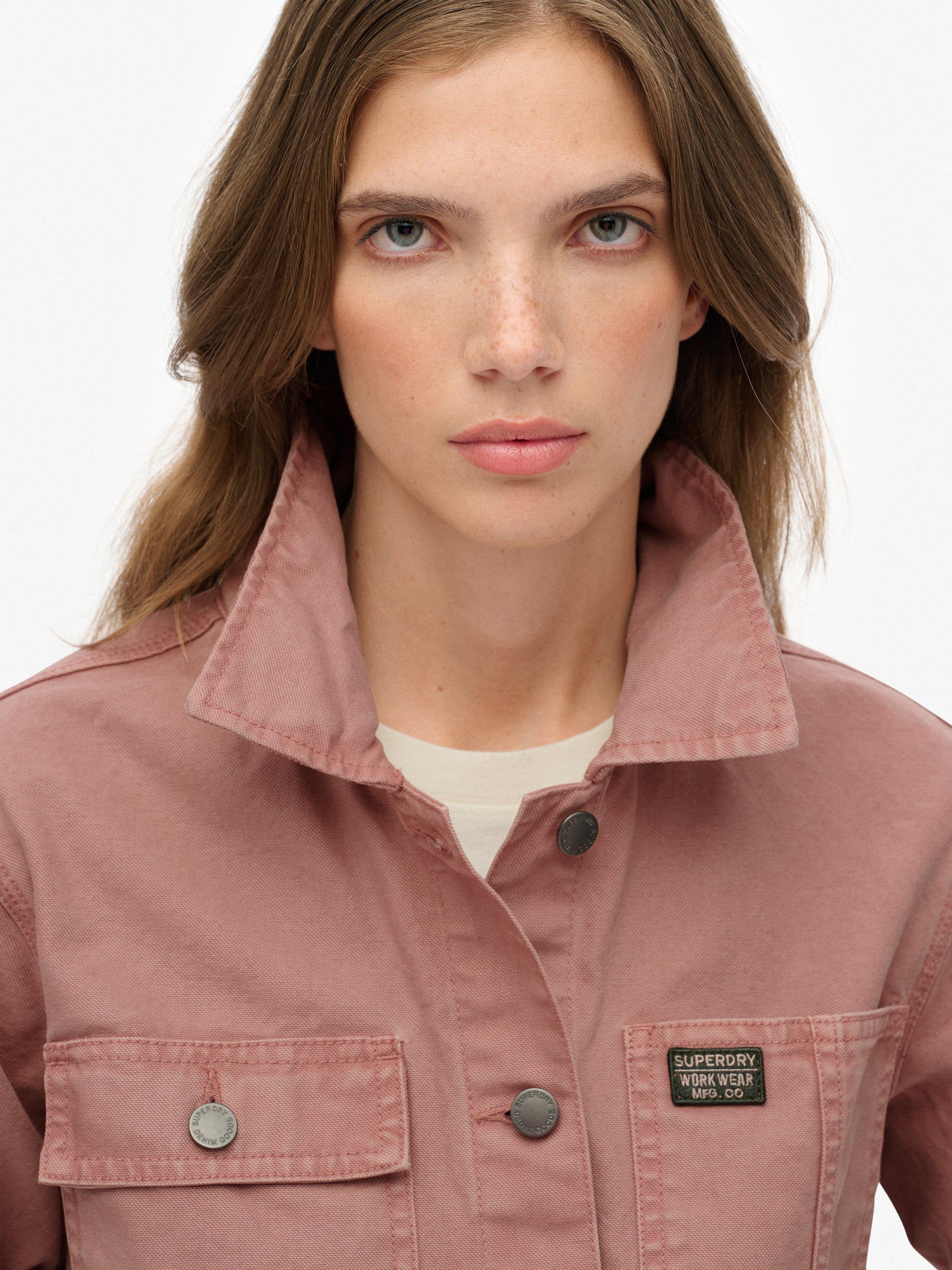 Product image 5 of 7, which shows Superdry Utility Chore Jacket, Ash Rose, 10