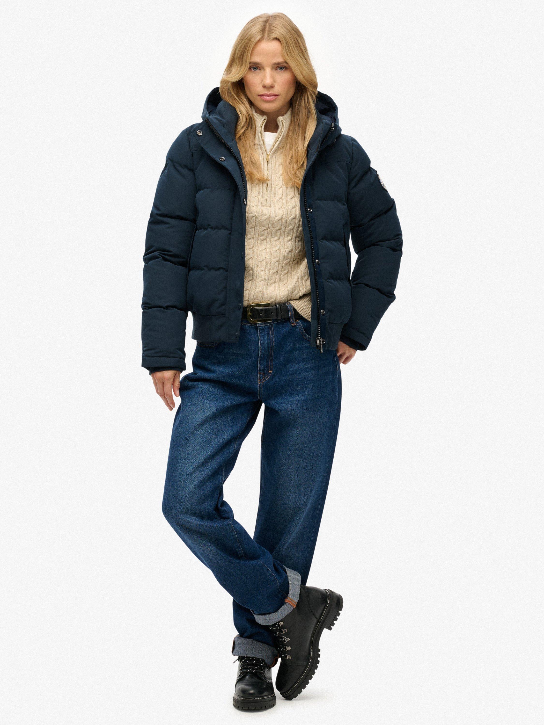 Product image 3 of 7, which shows Superdry Everest Bomber Jacket, Blueberry Navy, 6
