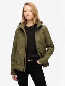 Superdry Hooded Classic Trekker Jacket, Dusty Olive Green, Dusty Olive Green