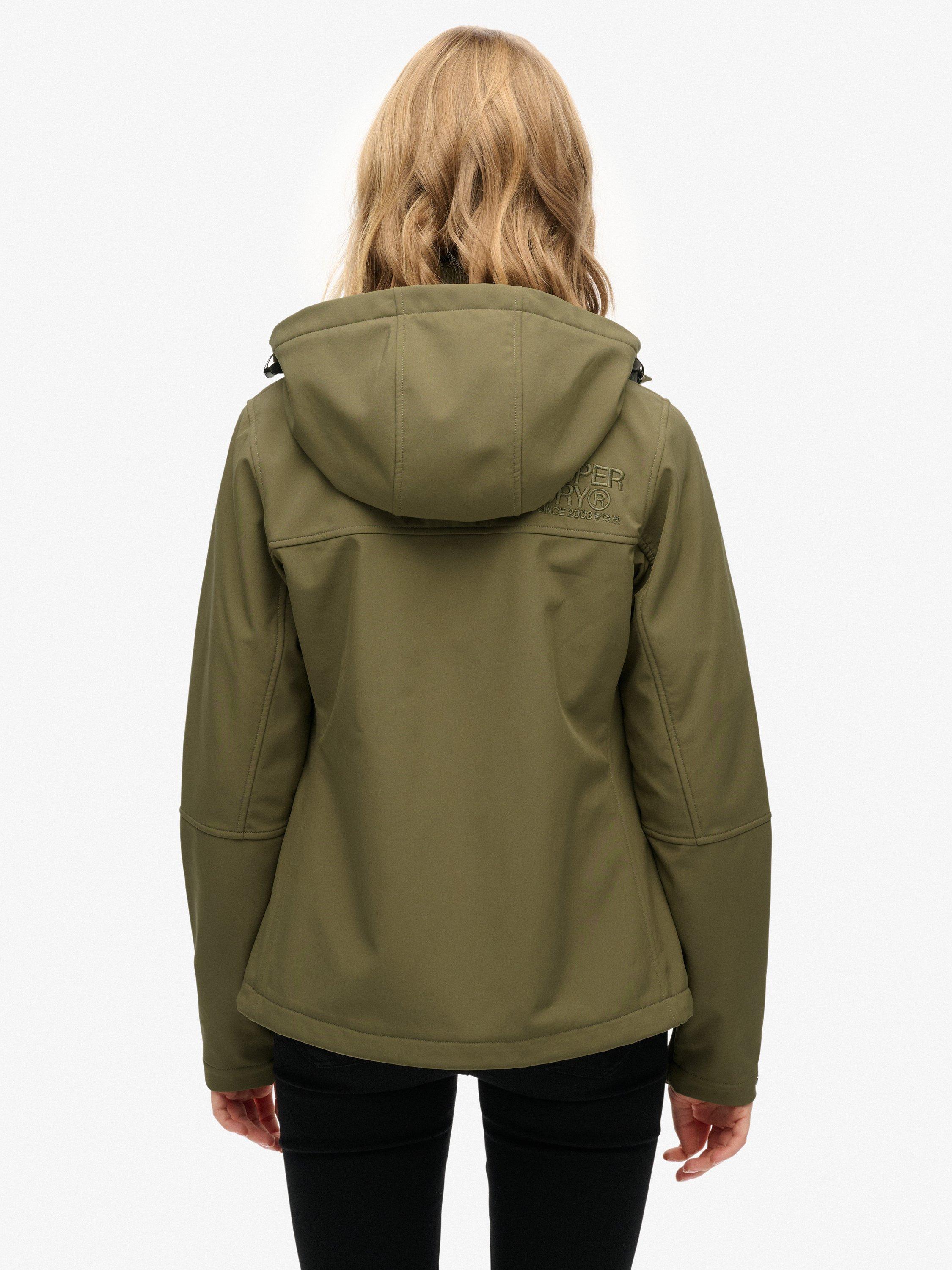 Product image 2 of 6, which shows Superdry Hooded Classic Trekker Jacket, Dusty Olive Green, 16