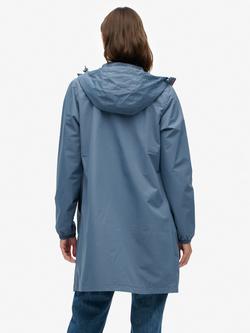 Superdry Longline Tri Windbreaker Jacket - view 2, Dry Slate Blue