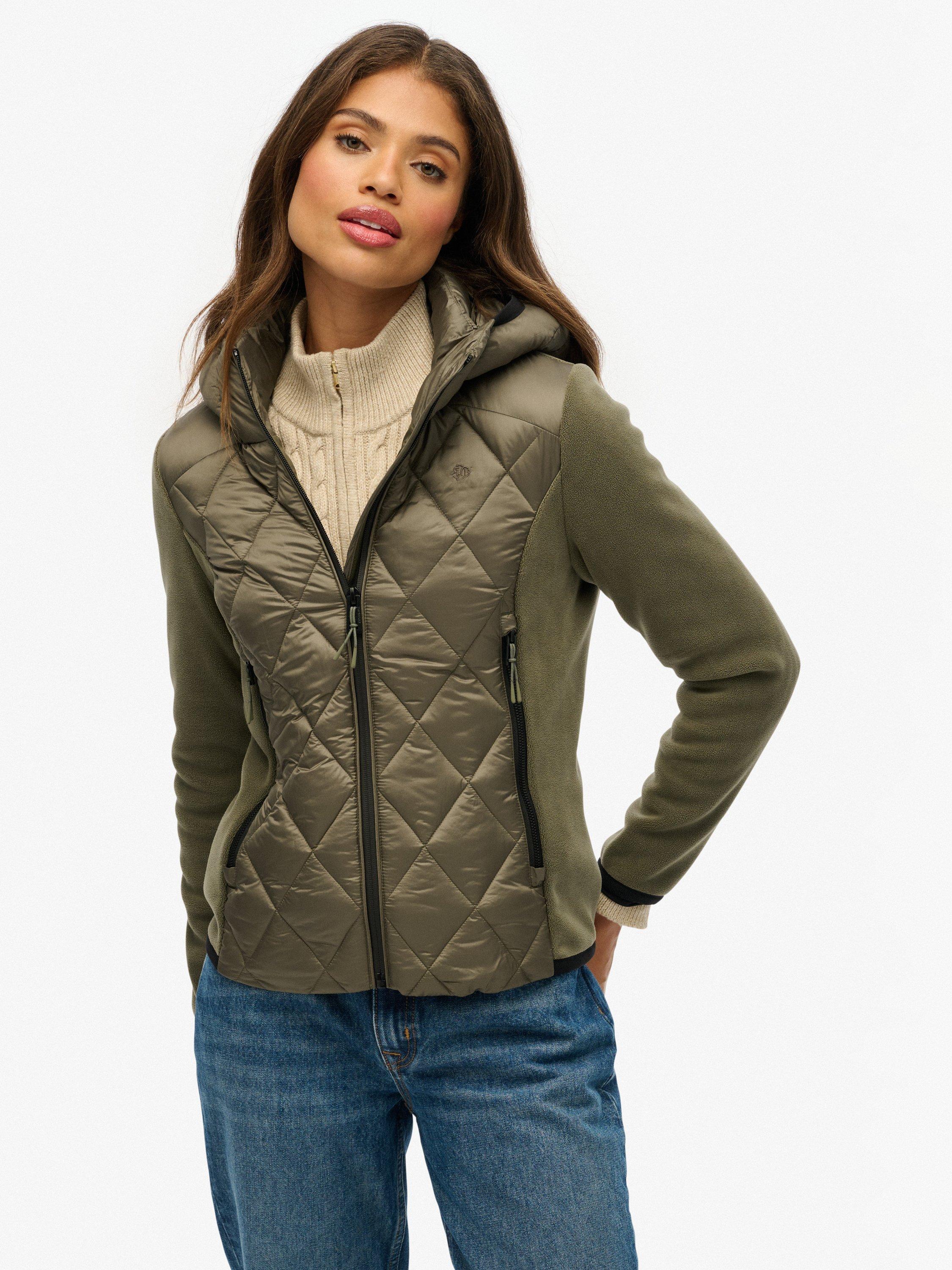 Product image 4 of 6, which shows Superdry Hooded Heritage Storm Jacket, Dusty Olive Green, 10