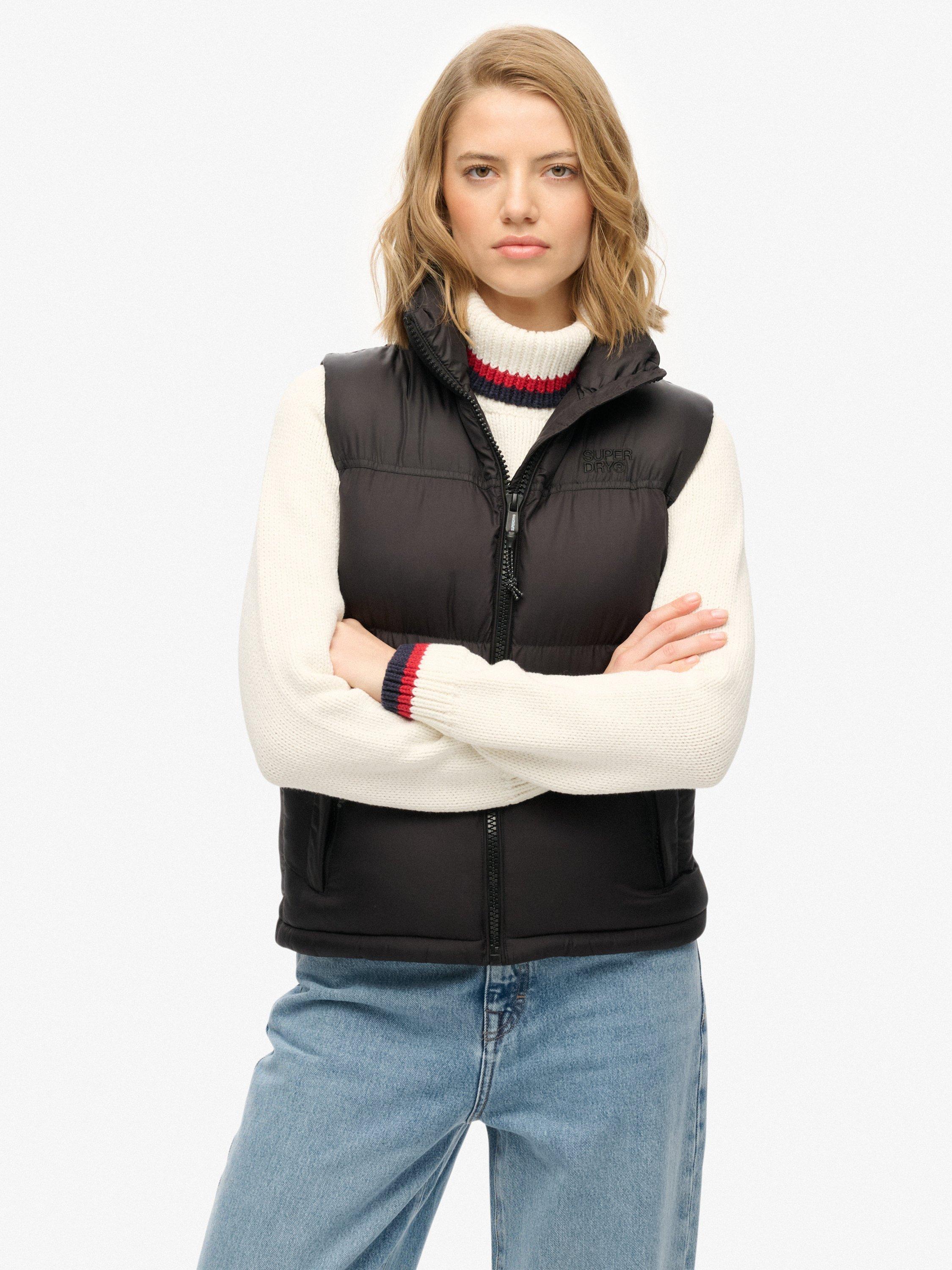 Product image 4 of 6, which shows Superdry Tech Padded Gilet, Black/Black, 6