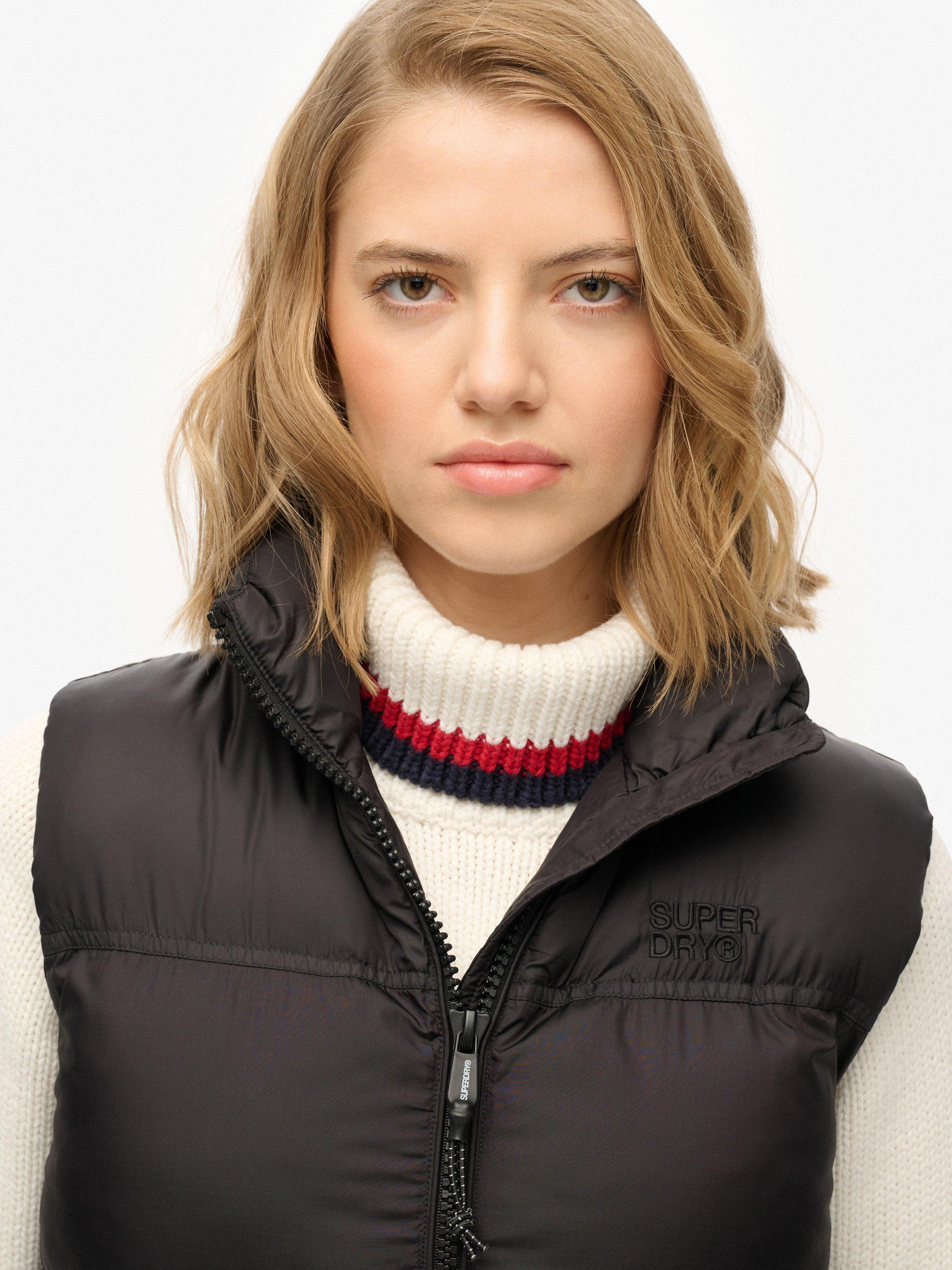 Product image 5 of 6, which shows Superdry Tech Padded Gilet, Black/Black, 6