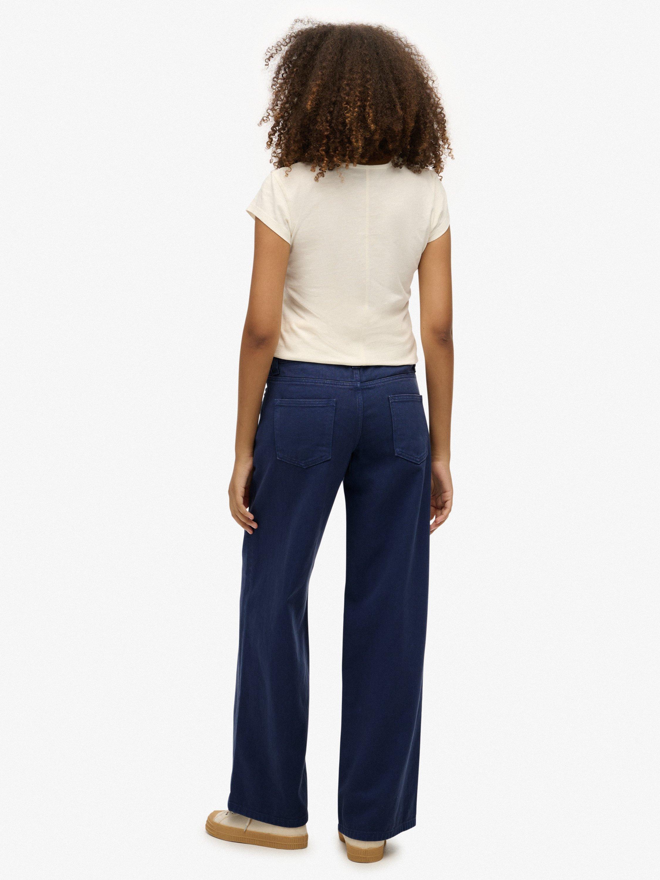 Pantalon cargo large taille basse Superdry | La Redoute