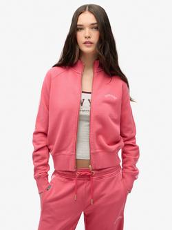 Superdry Essential Logo Track Top, Holly Berry Red