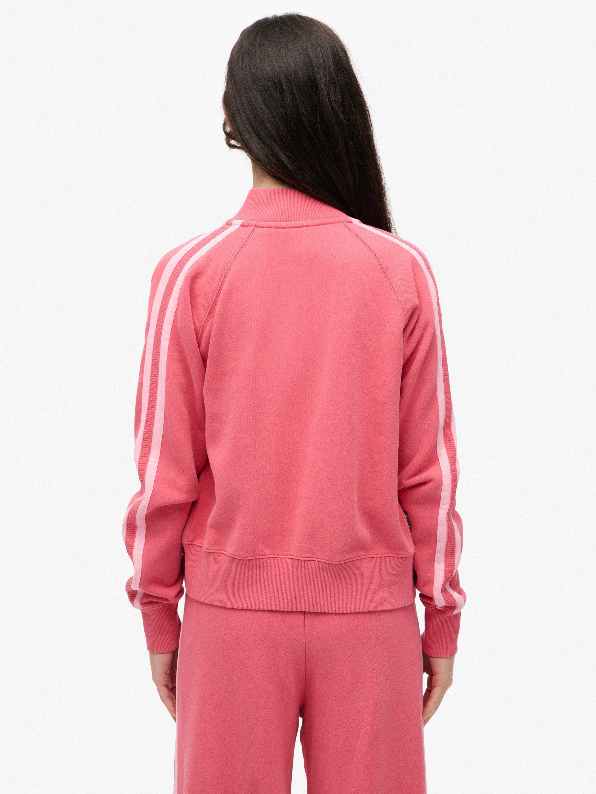 Product image 2 of 6, which shows Superdry Essential Logo Track Top, Holly Berry Red, 6