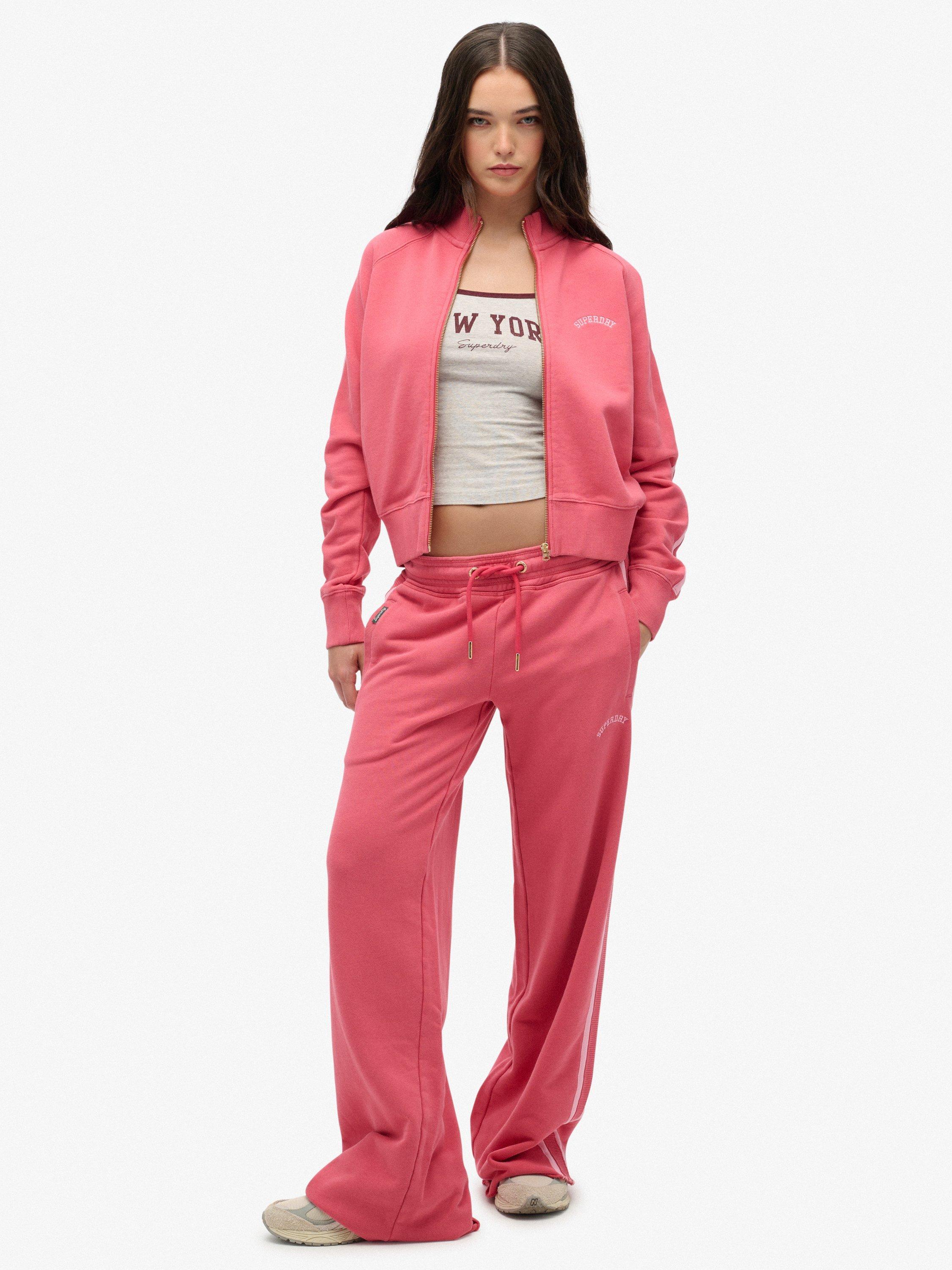 Product image 3 of 6, which shows Superdry Essential Logo Track Top, Holly Berry Red, 6