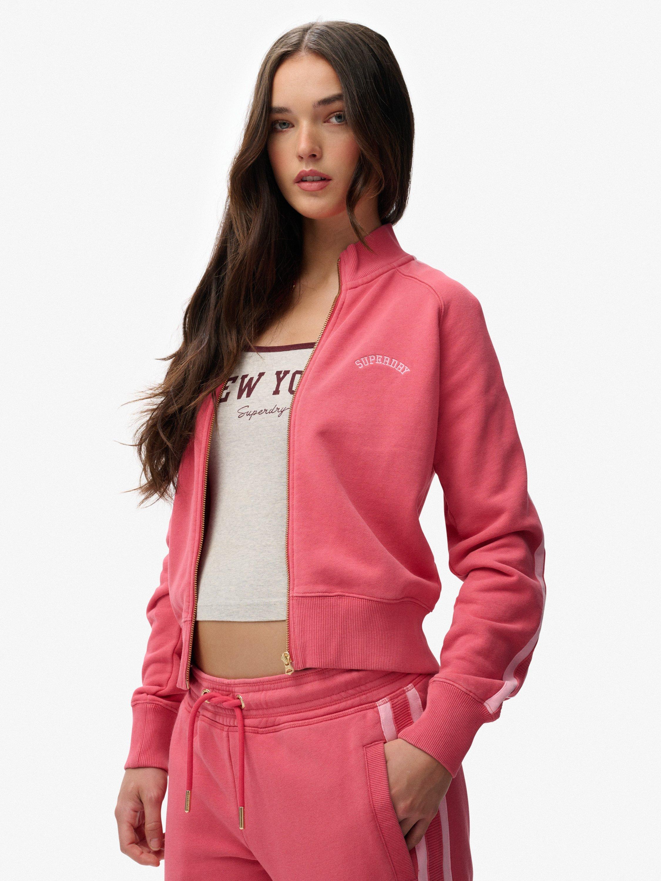 Product image 4 of 6, which shows Superdry Essential Logo Track Top, Holly Berry Red, 6