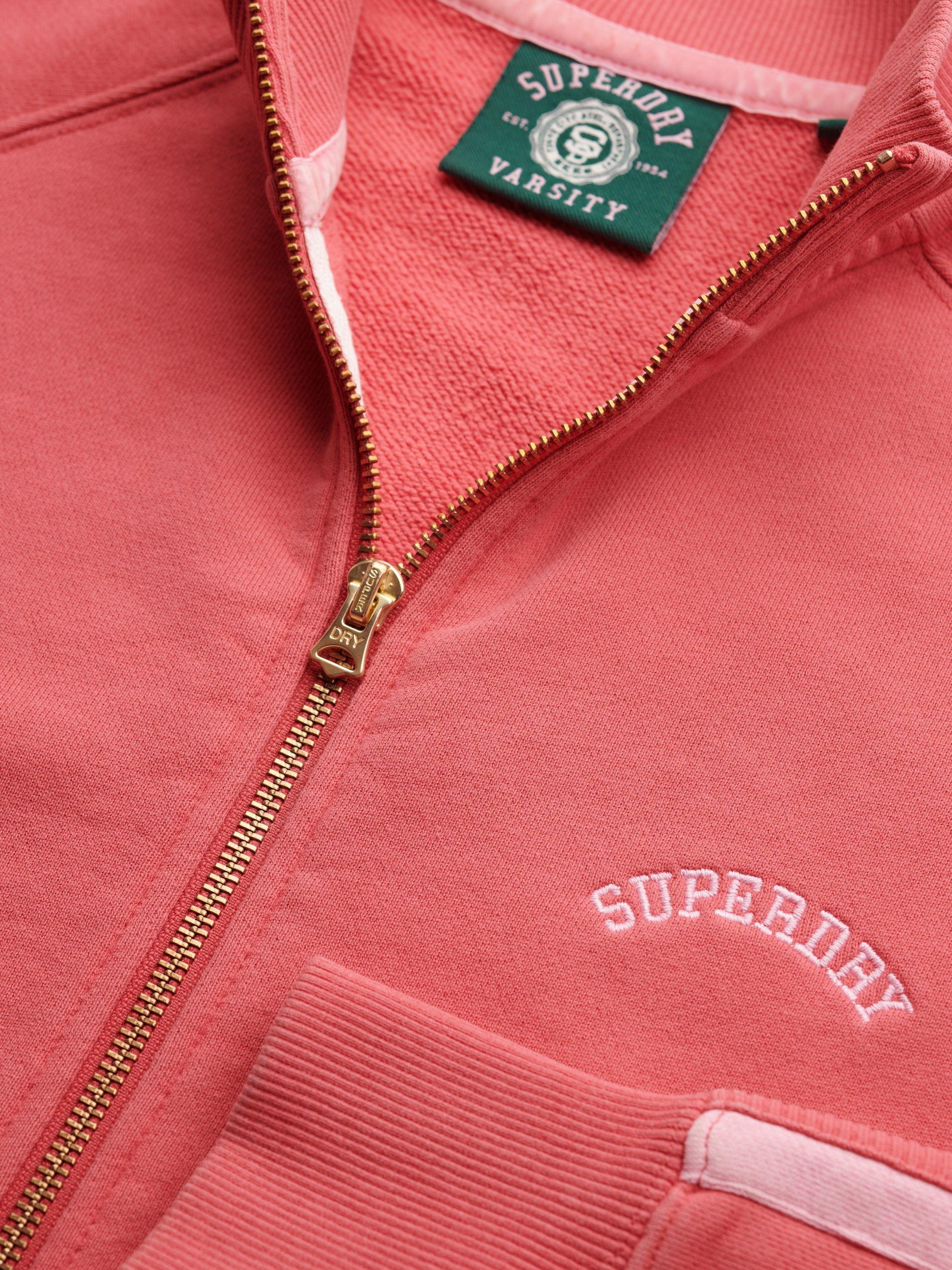 Product image 6 of 6, which shows Superdry Essential Logo Track Top, Holly Berry Red, 6
