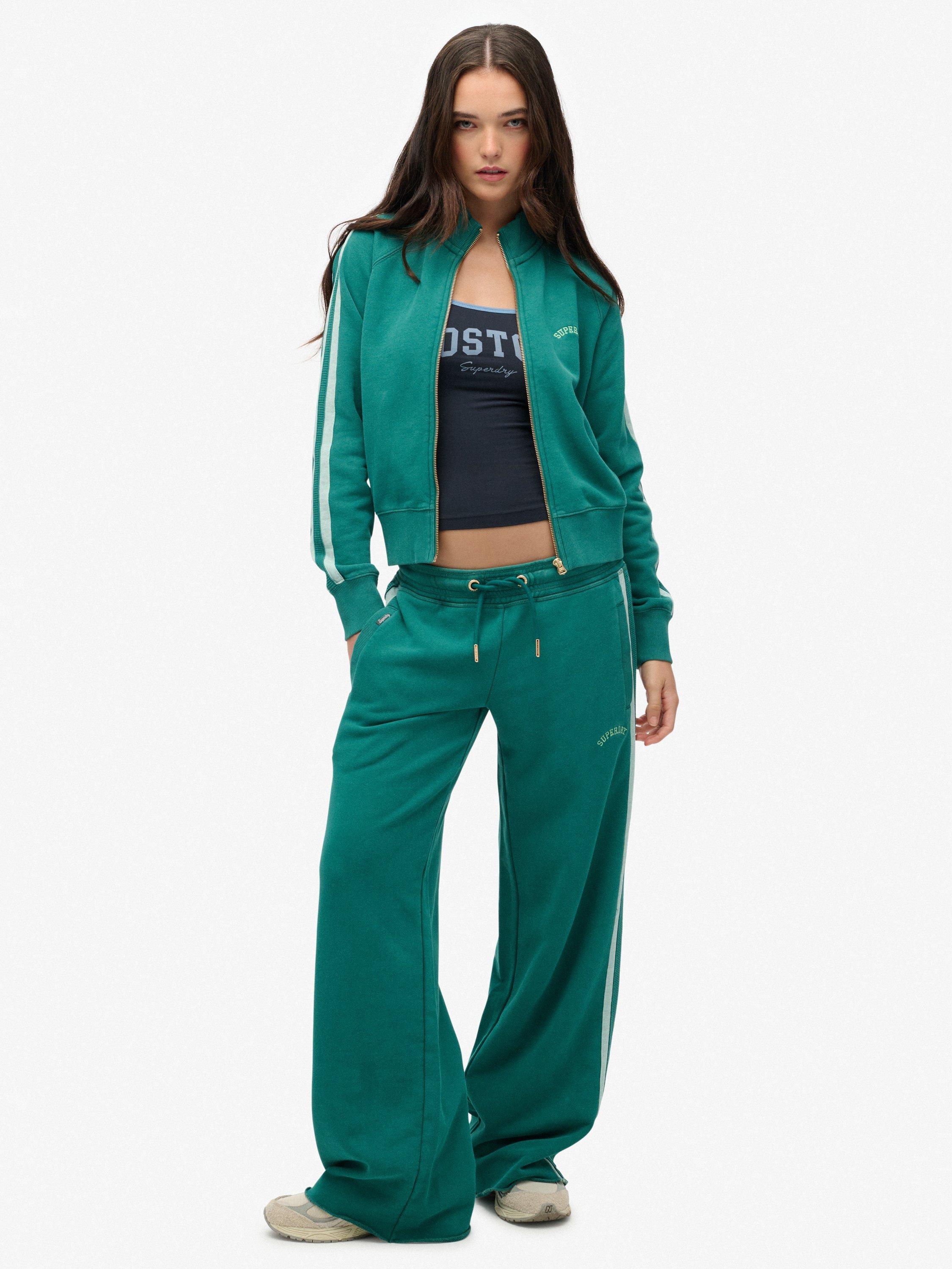 Product image 3 of 6, which shows Superdry Essential Logo Track Top, Alpine Green, 6